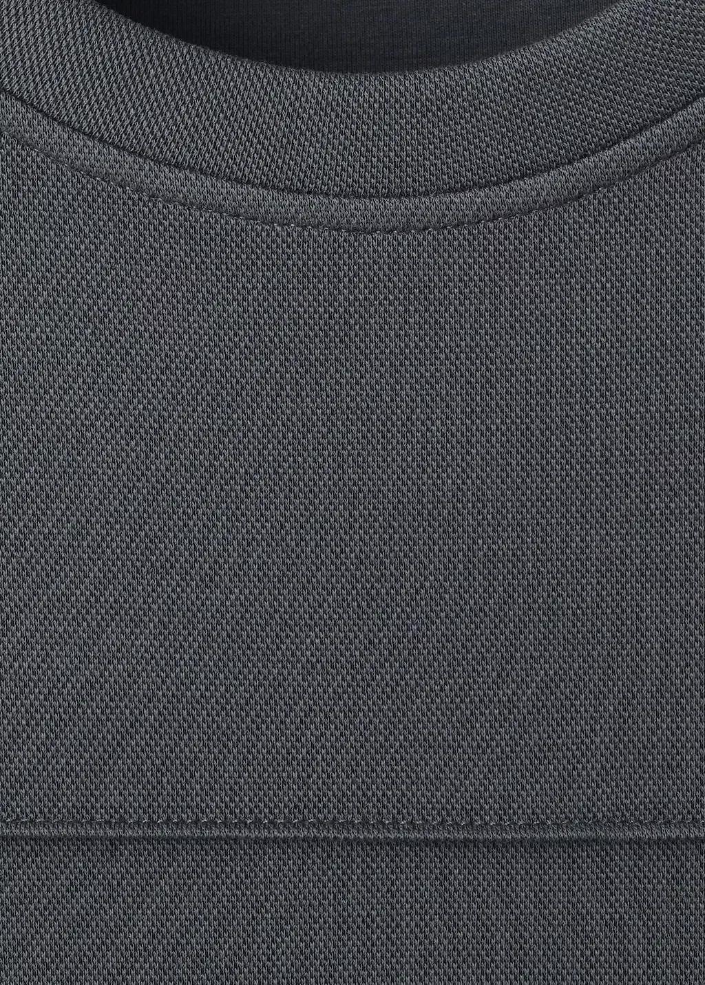 Grey Ruched Sleeve Sweatshirt, 0201_52, large image number 1