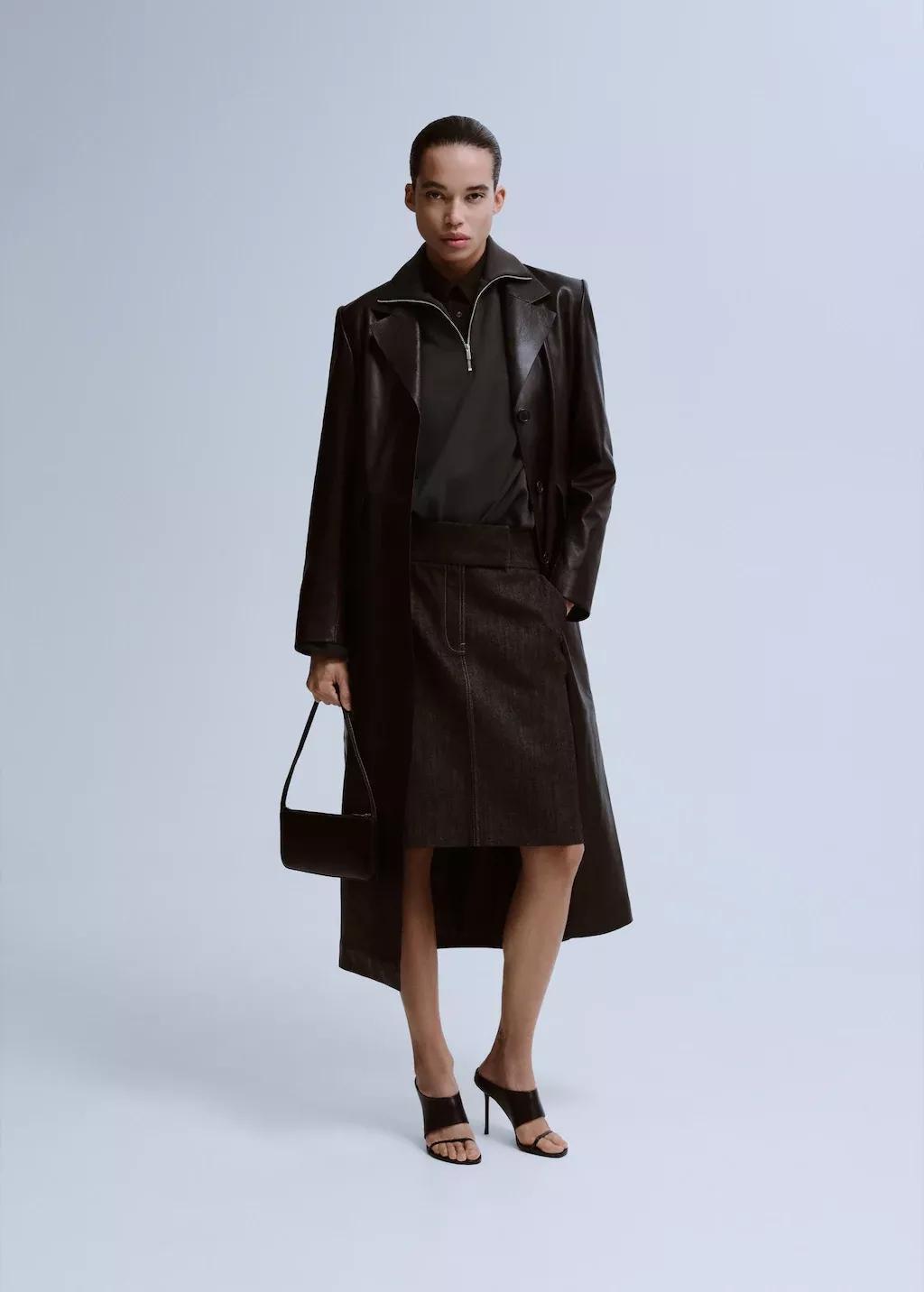 Brown Balloon Sleeve Sweatshirt, 0201_32, medium