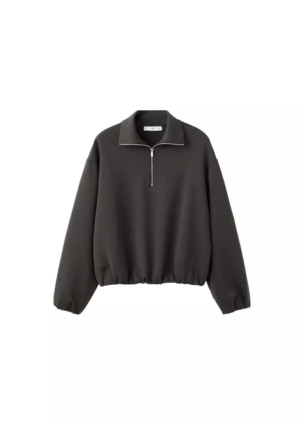 Brown Balloon Sleeve Sweatshirt, 0201_32, large image number 6