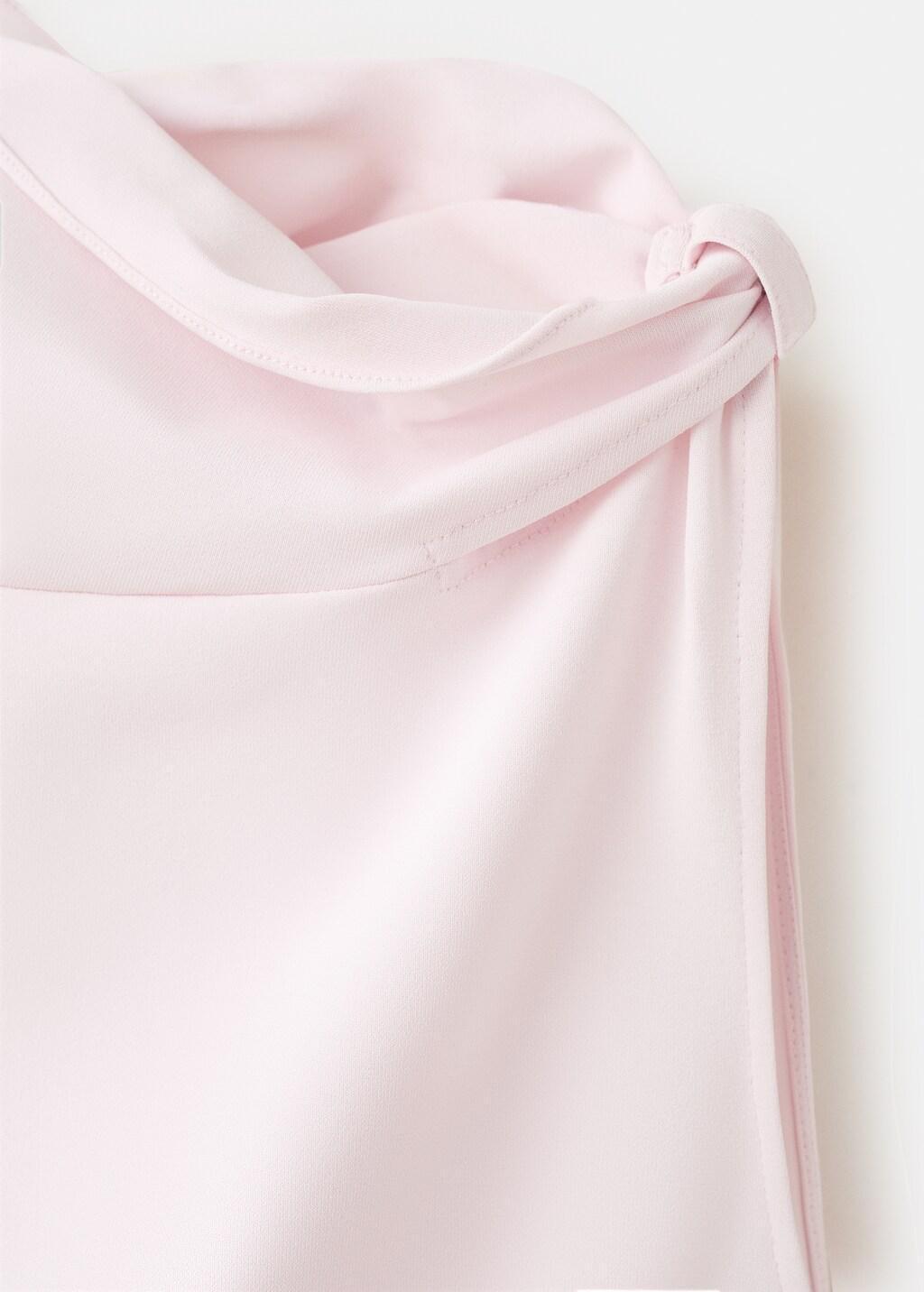 Pink Lt Pastel Asymmetrical Long-Sleeved T-Shirt, Light-Pastel Pink, large image number 5