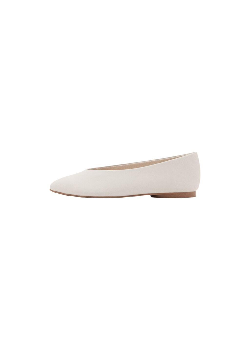 White Classic Ballet Flat , Kids Girls, Natural White, large image number 2