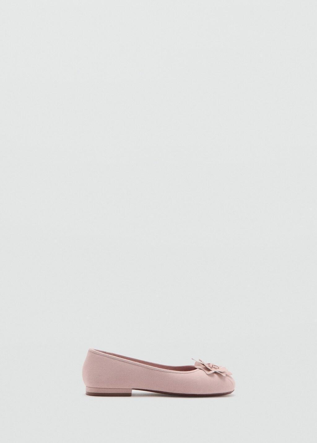 Pink Ballerina With Flower Detail, Kids Girls, Light-Pastel Pink, large image number 4