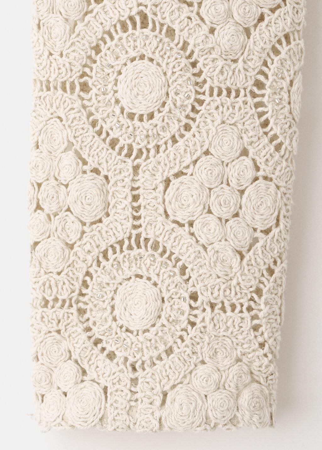 LT PASTEL BROWN Openwork knit cardigan, Kids Girl, Light Pastel Brown, large image number 3