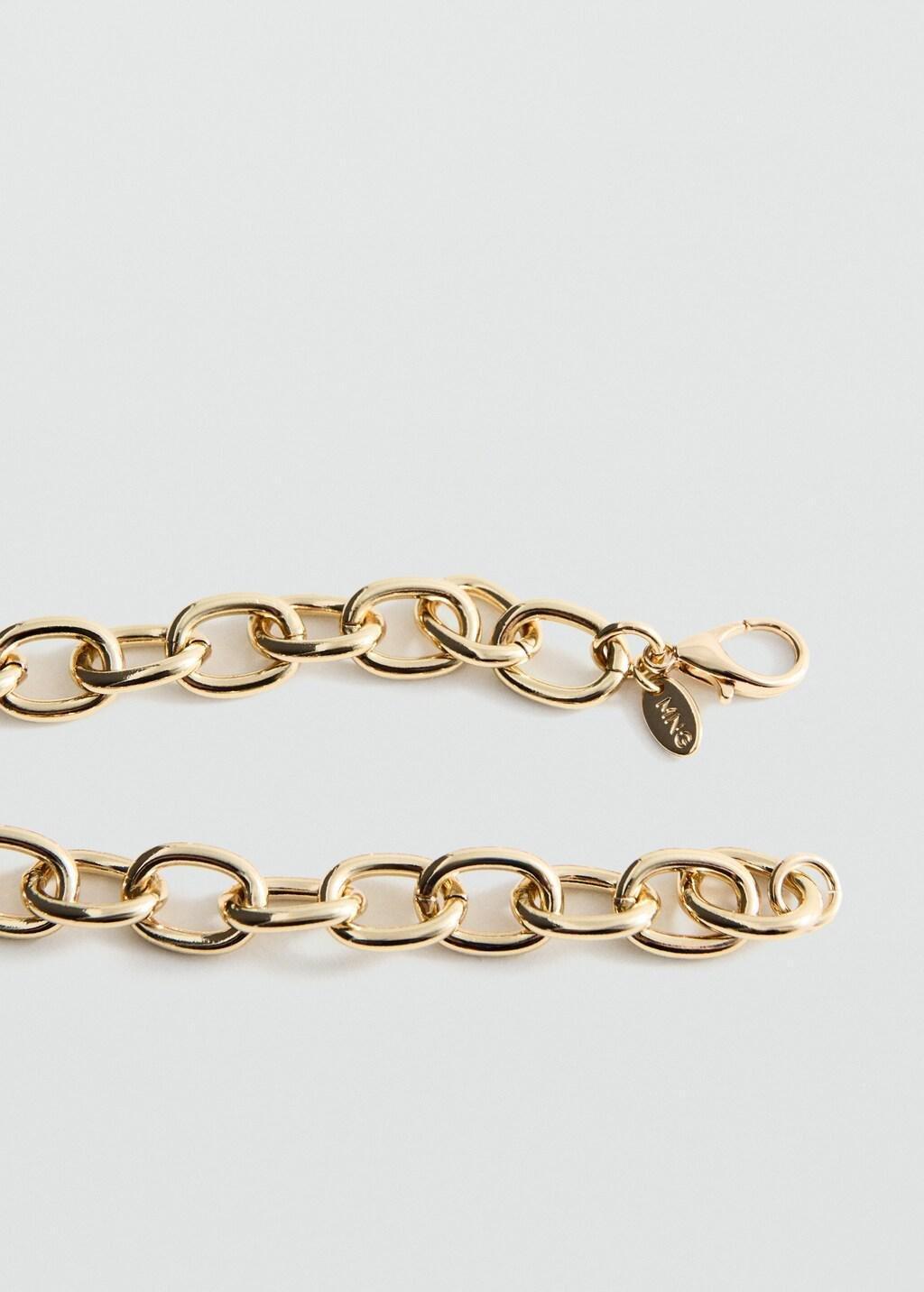 Gold Pendant Chain Necklace, Gold, large image number 1