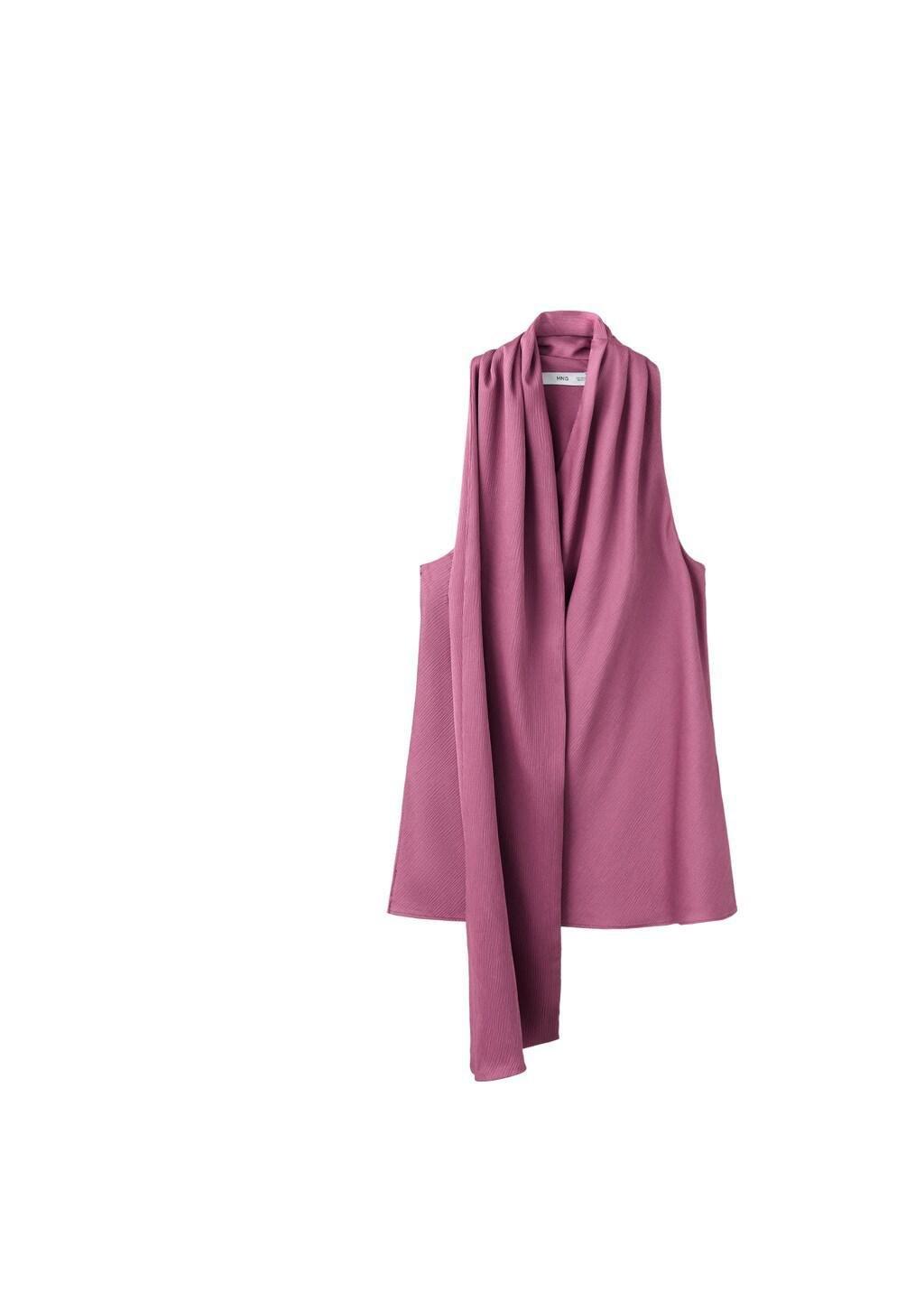 Purple Lt Pastel Scarf Neck Top, Light-Pastel Purple, large image number 6