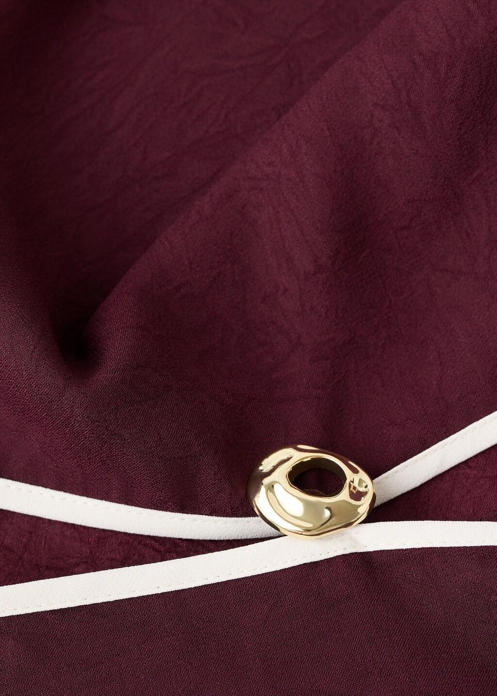 Beige Ruffle Asymmetric Blouse, Light Beige, large image number 1