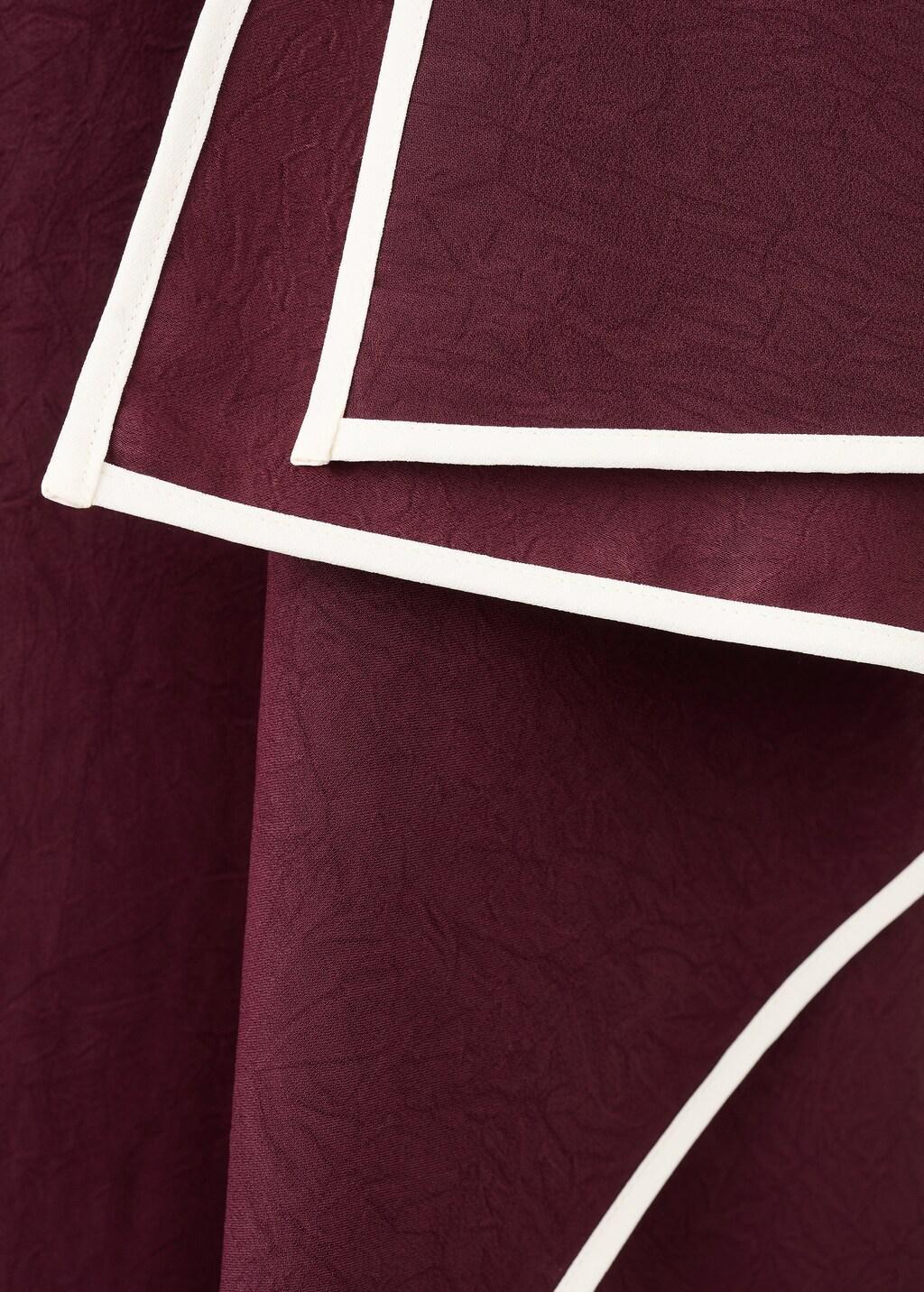 Beige Ruffle Asymmetric Blouse, Light Beige, large image number 4