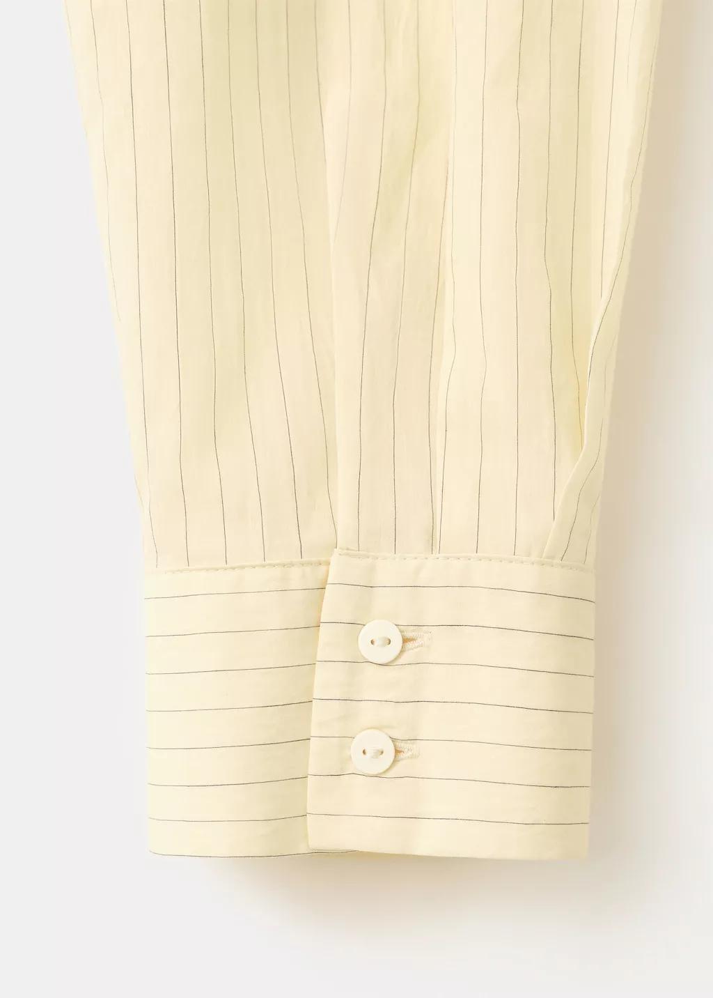 Yellow Stripped Knot Shirt, Yellow, large image number 1