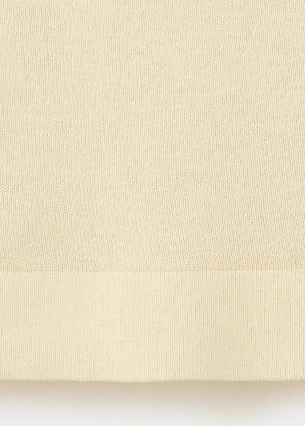 Yellow Knit Top With Scarf Detail, 0201_11, large image number 5