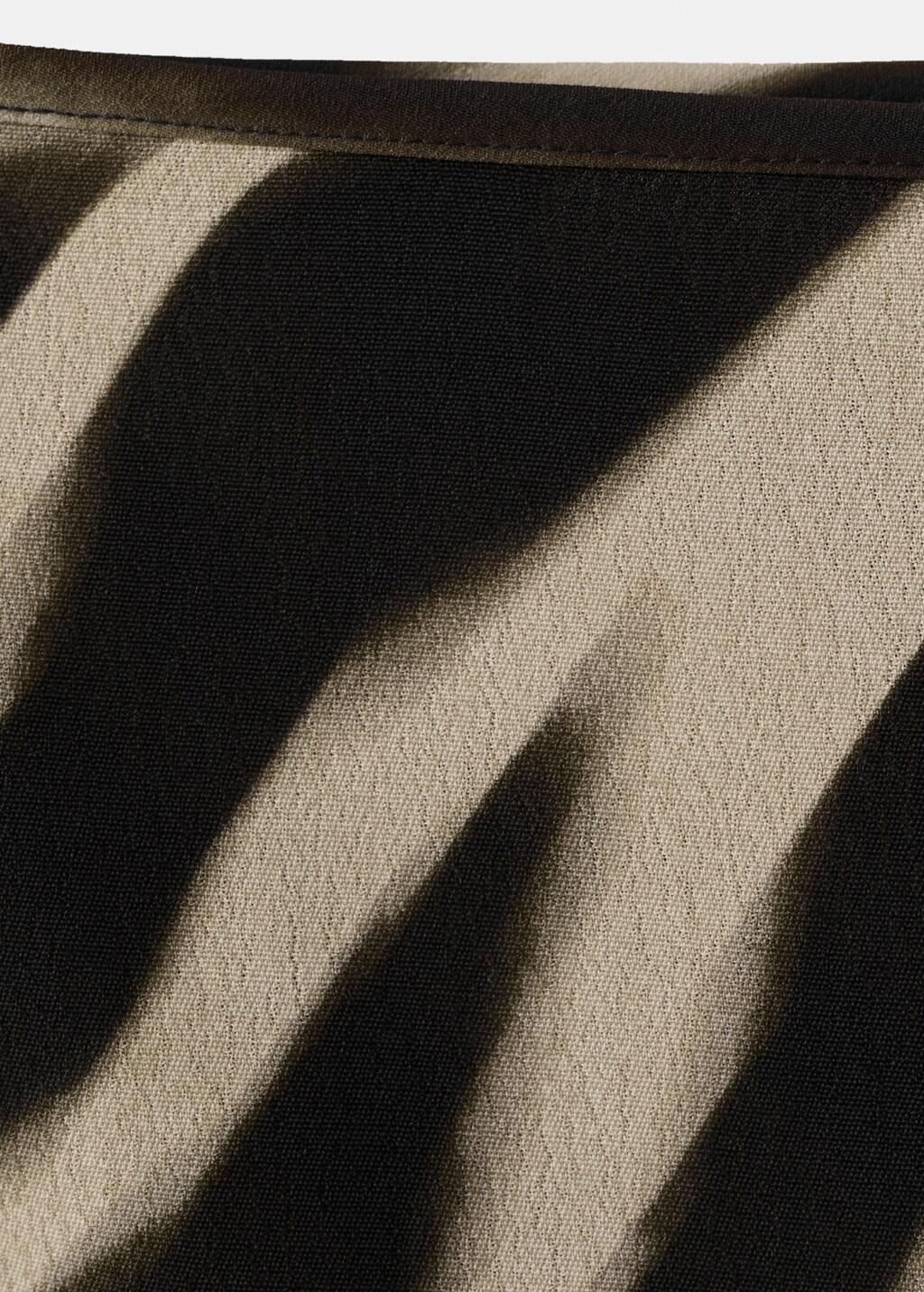 Black Zebra-Print Straight-Fit Trousers, Black, large image number 5