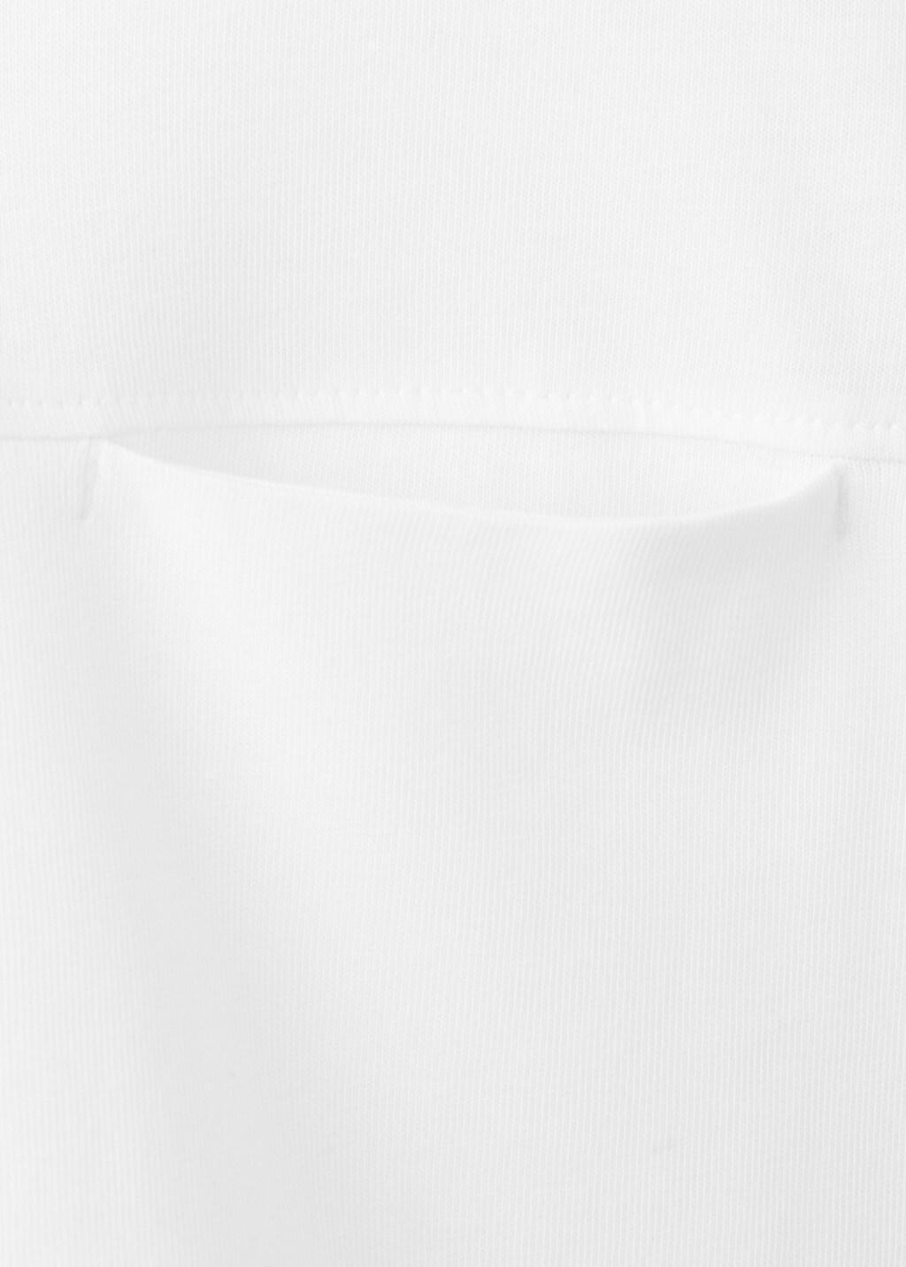 White Basic Pocket T-Shirt, Baby Boy, White, large image number 0