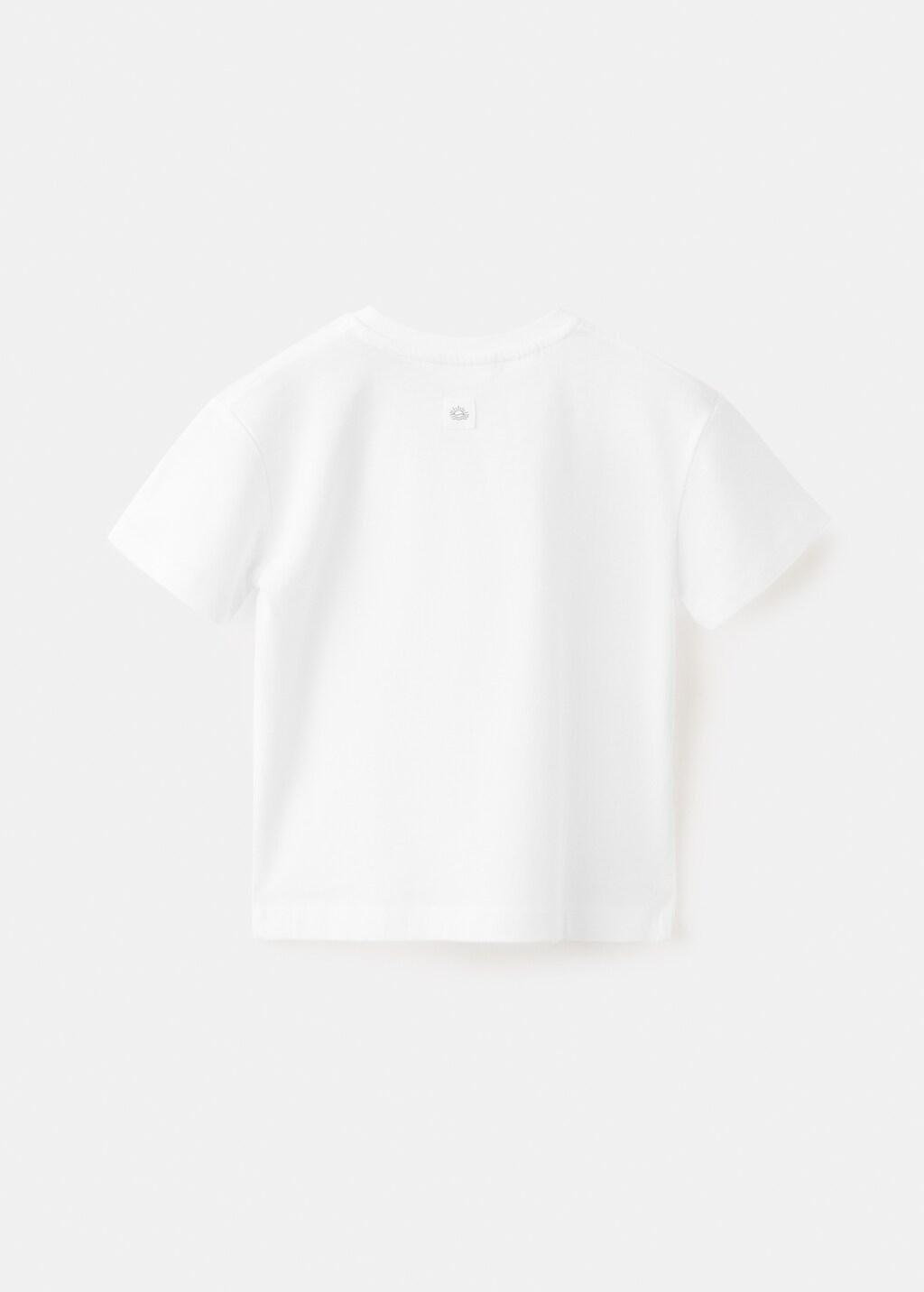 White Basic Pocket T-Shirt, Baby Boy, White, large image number 1