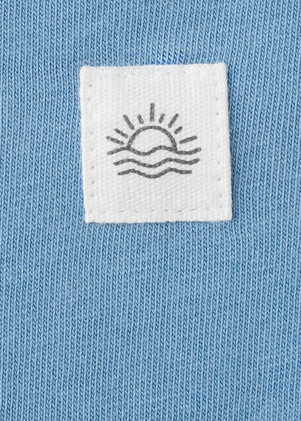 Blue Basic Pocket T-Shirt, Baby Boy, Medium Blue, large image number 2