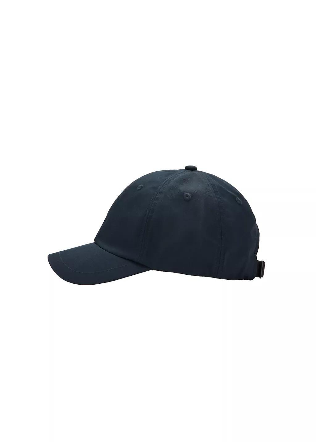 Navy Plain Cotton Cap, Navy, large image number 2