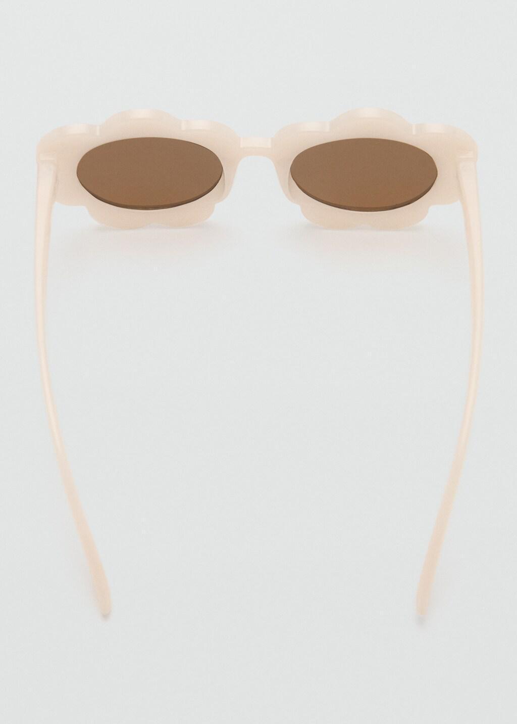 Beige Flower Sunglasses, Kids Girls, Light Beige, large image number 1