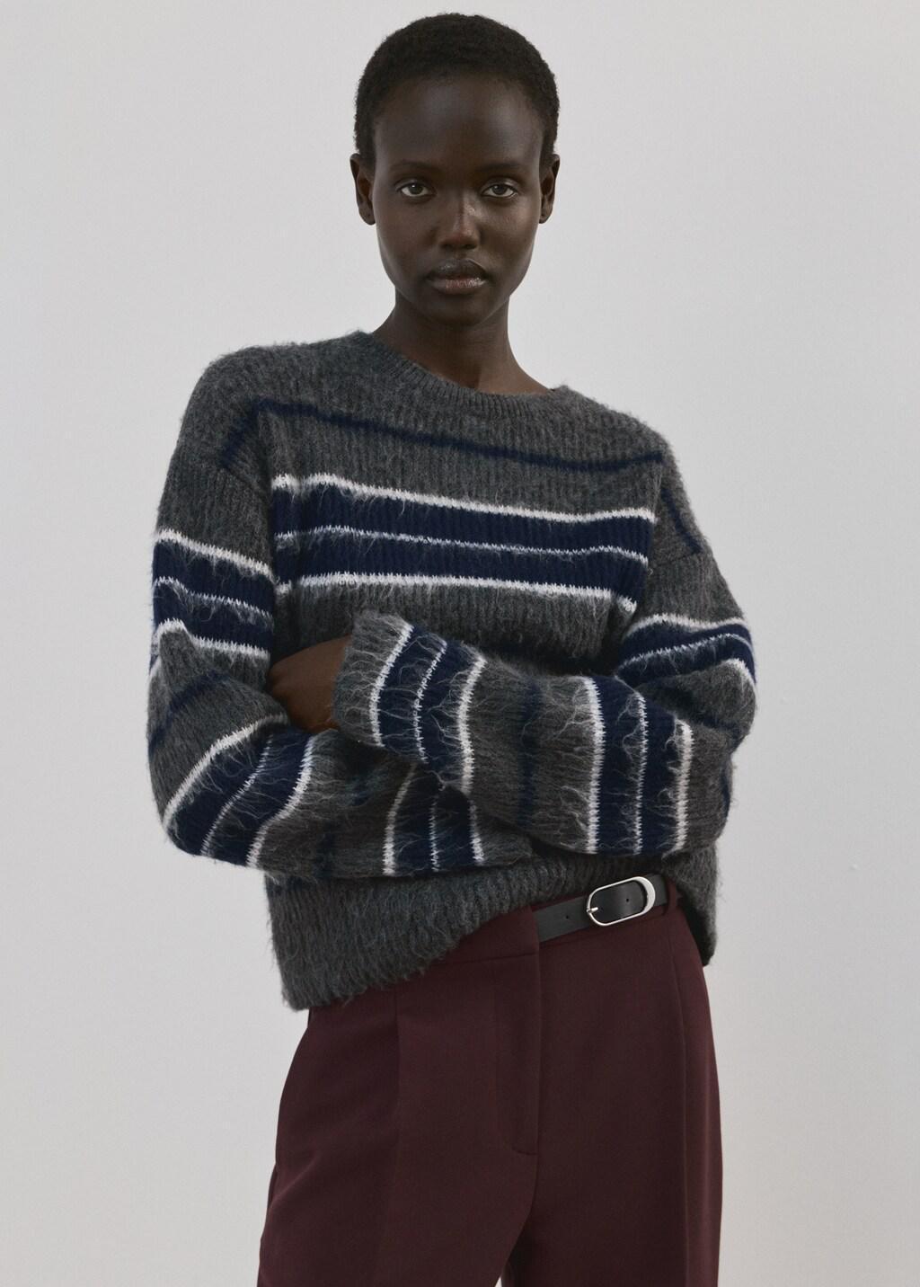 Red Belt Straight-Fit Trousers, Dark Red, large image number 4