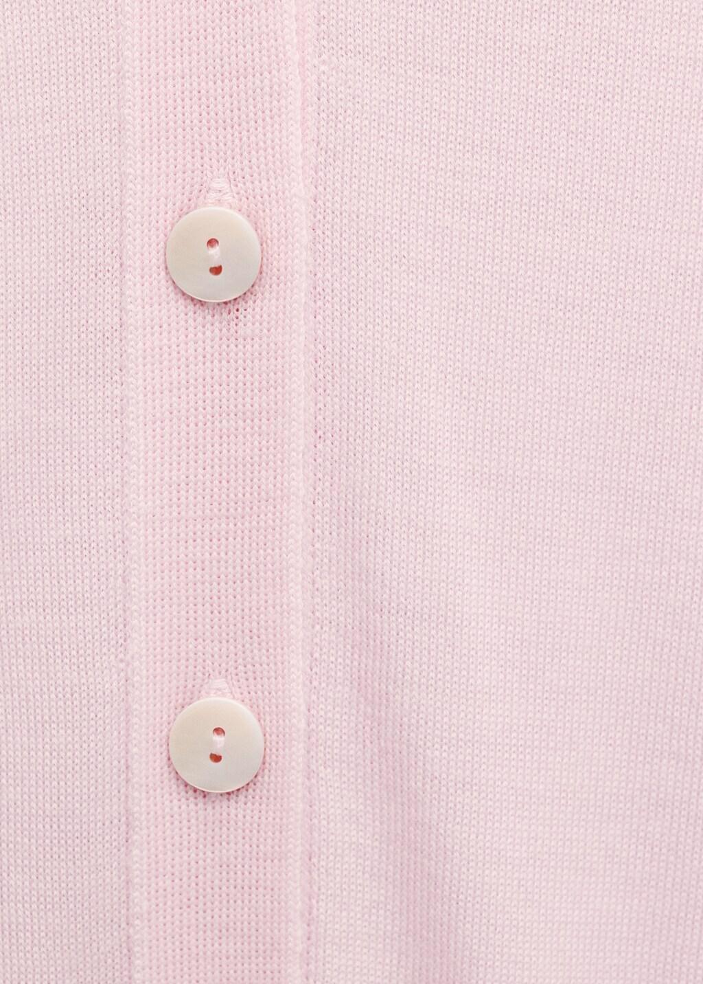Pink Wool Cardigan, Pink, medium