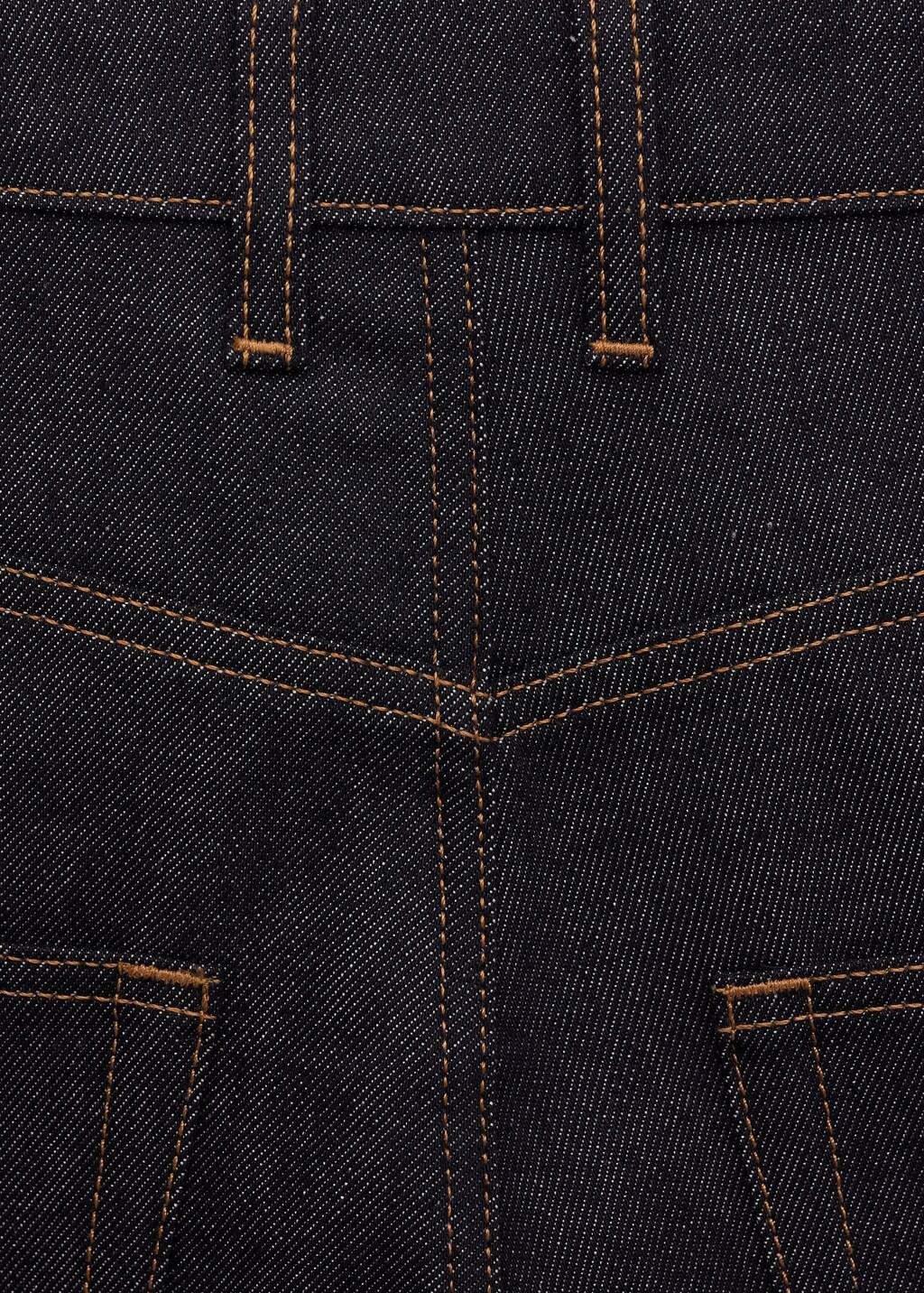 Blue Low-Rise Wide Leg Jeans In Rinse Wash, 0201_TS, large image number 5