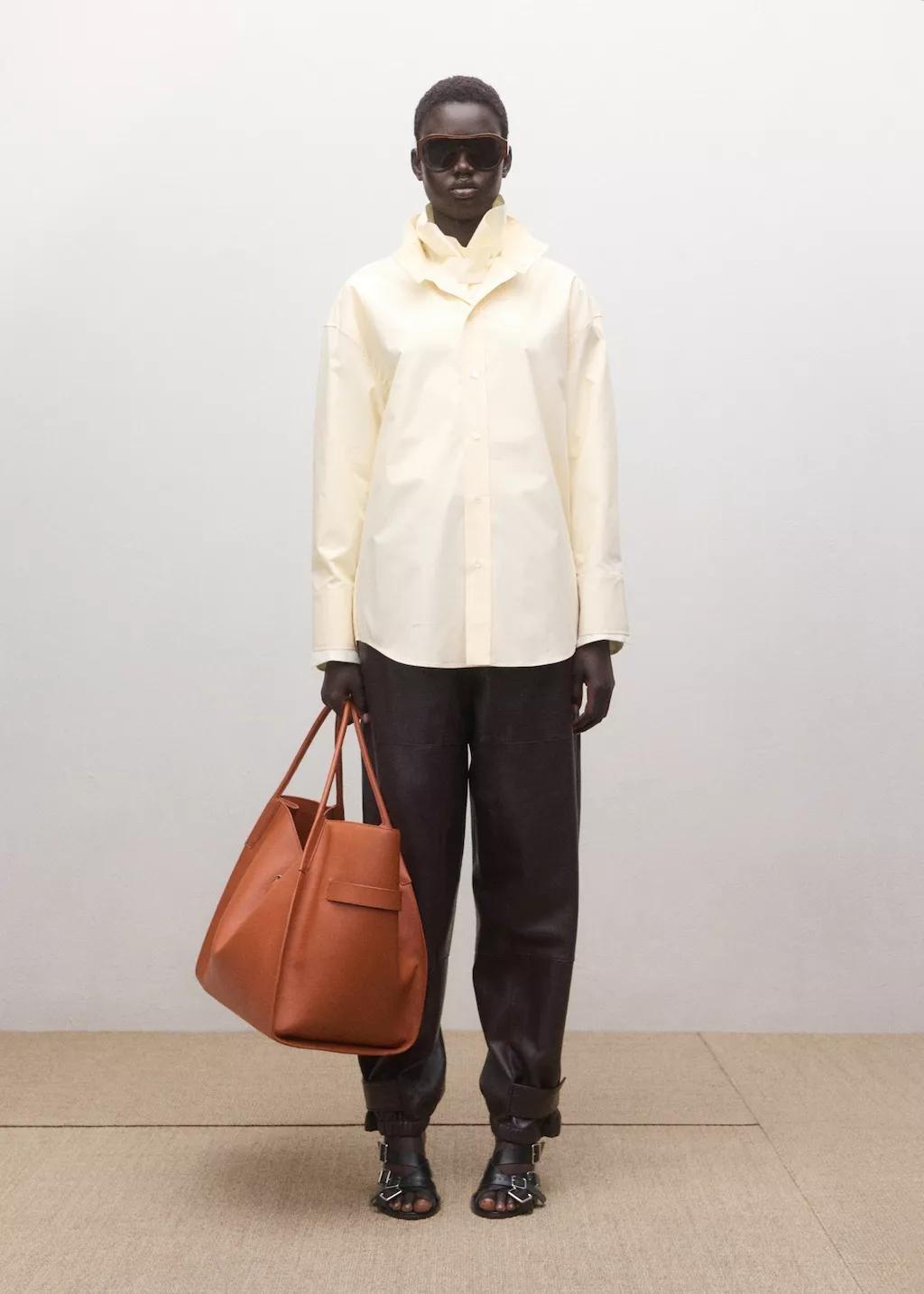 Yellow Shirt Matching Collar, Yellow, medium