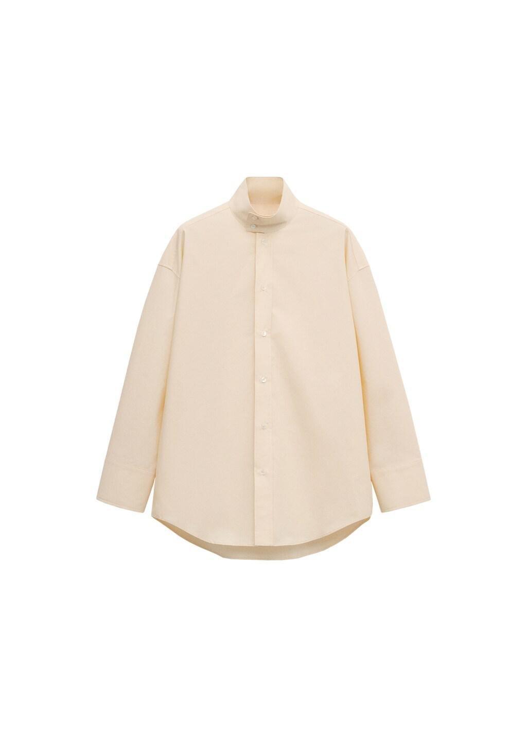 Yellow Shirt Matching Collar, Yellow, large image number 6