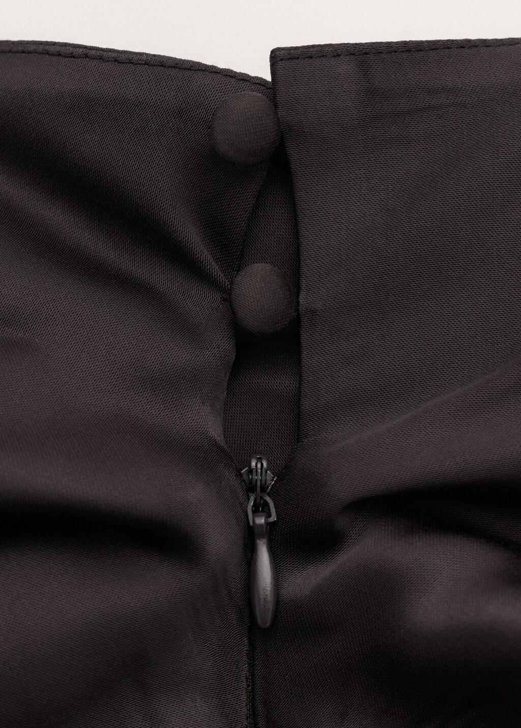 Brown Satin Blouse With A Turtleneck, Brown, large image number 5