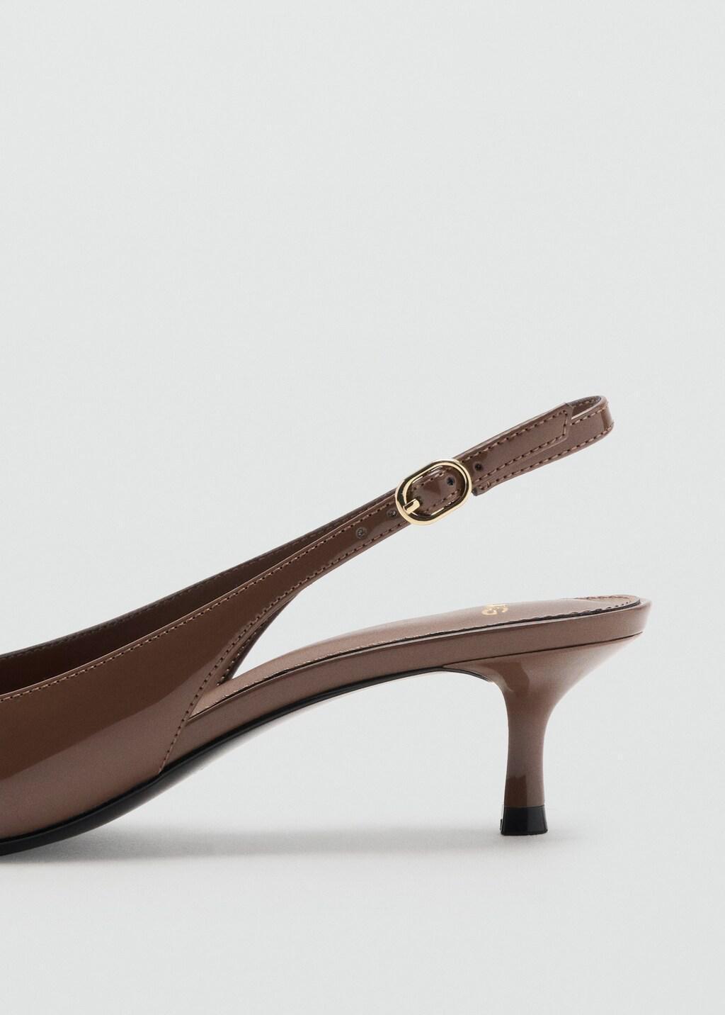 DARK BROWN Kitten-heel pointed shoes, 0201_32, medium