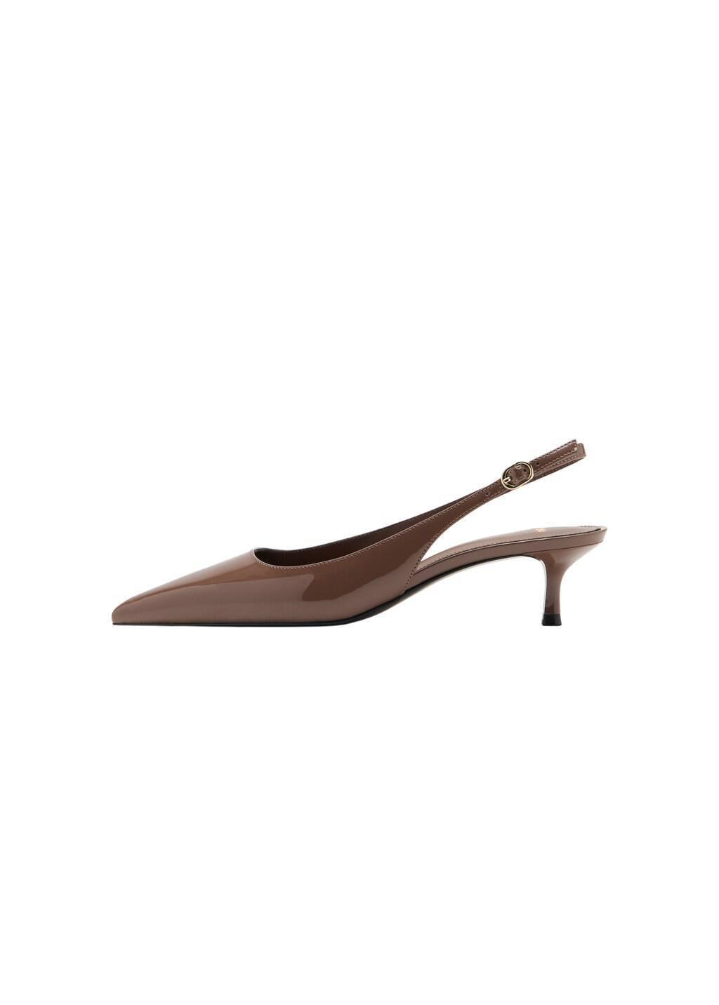 Brown Kitten-Heel Pointed Shoes, 0201_32, large image number 3