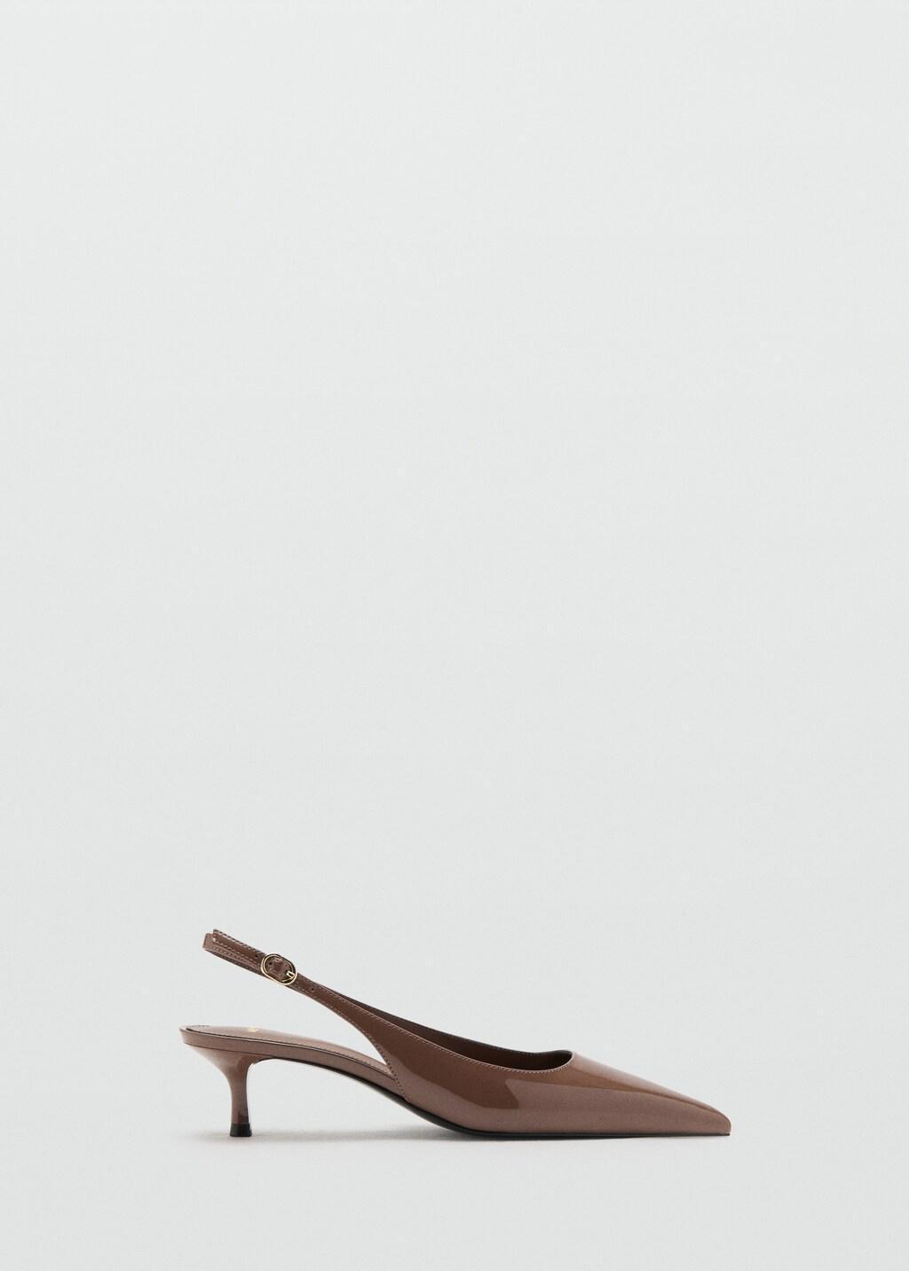 Brown Kitten-Heel Pointed Shoes, 0201_32, large image number 4