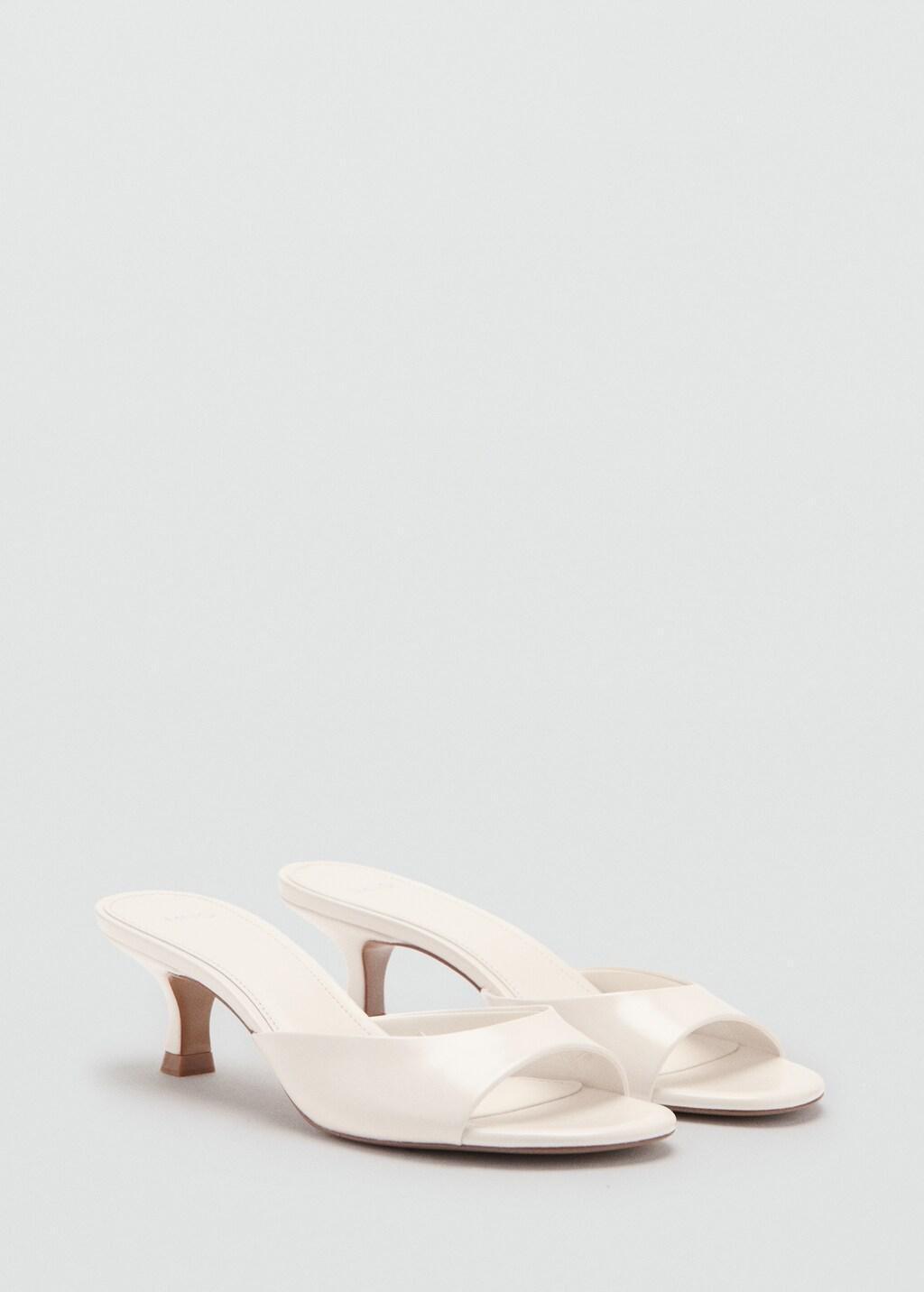 Beige Kitten Heel Sandals, 0201_05, large