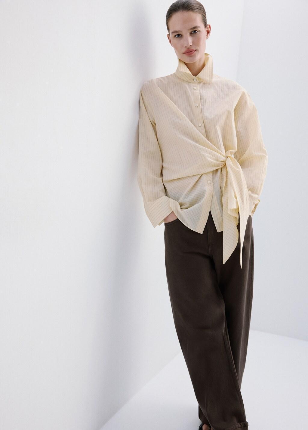 Brown Balloon Jeans With Rolled-Up Hem, Dark Brown, large image number 6