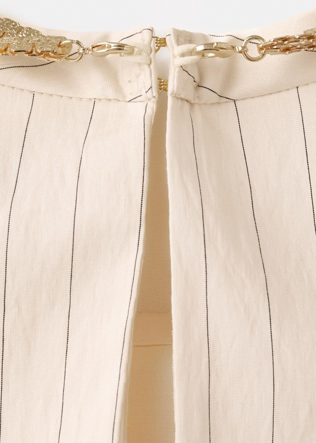 Cream Chain Detail Top, 0201_02, large image number 1