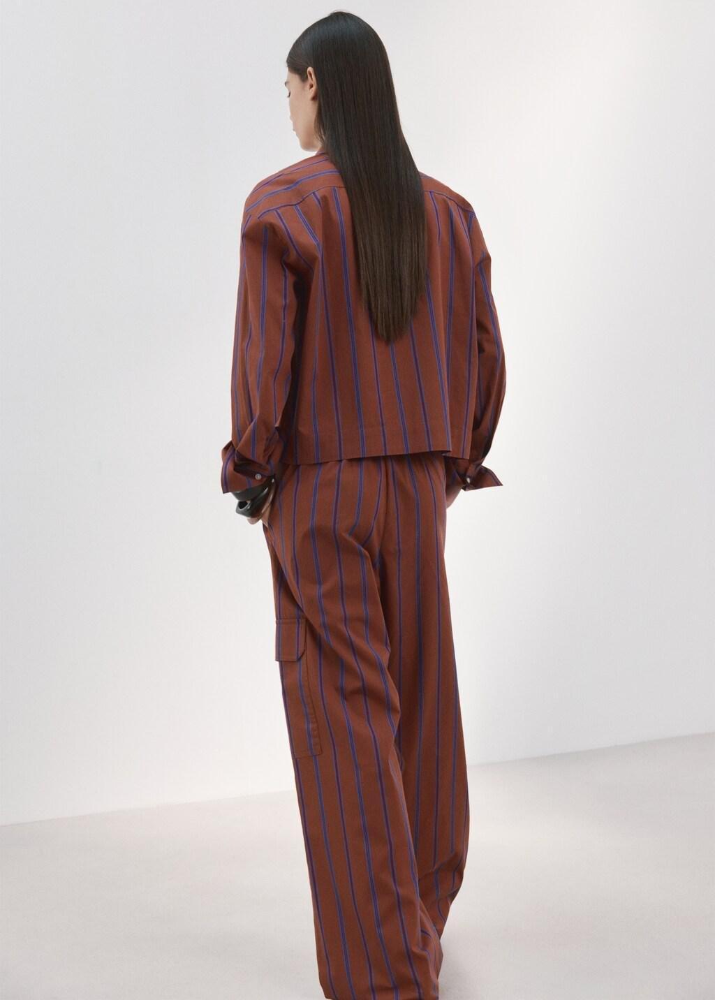 Orange Cargo Trousers With Lateral Pockets, Rust - Copper, large image number 2