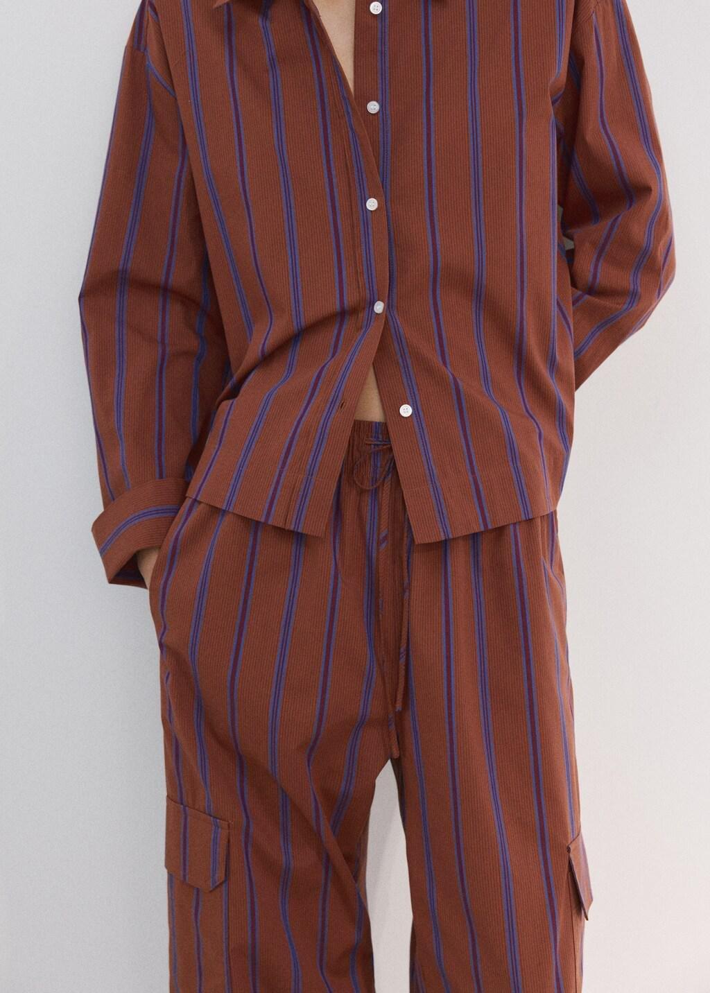 Orange Cargo Trousers With Lateral Pockets, Rust - Copper, large image number 5