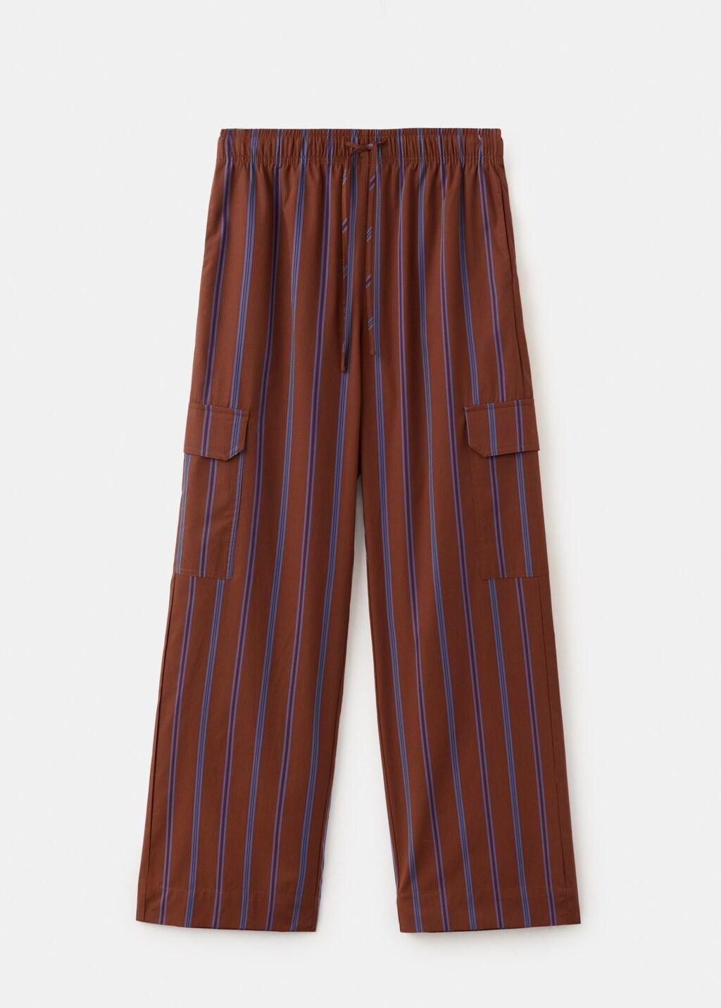 Orange Cargo Trousers With Lateral Pockets, Rust - Copper, large image number 7