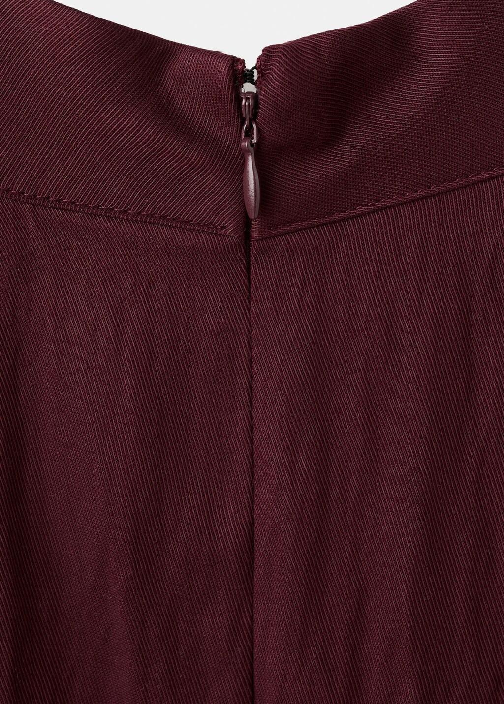 Red Lyocell Halter Neck Jumpsuit, Dark Red, large image number 5