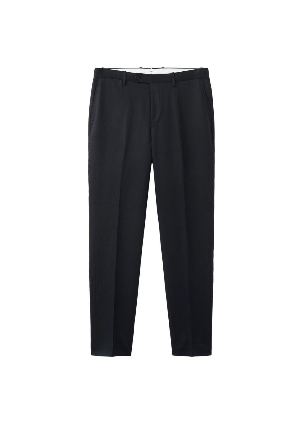 Navy Amalfi Slim Fit Suit Trousers, Navy, large image number 8