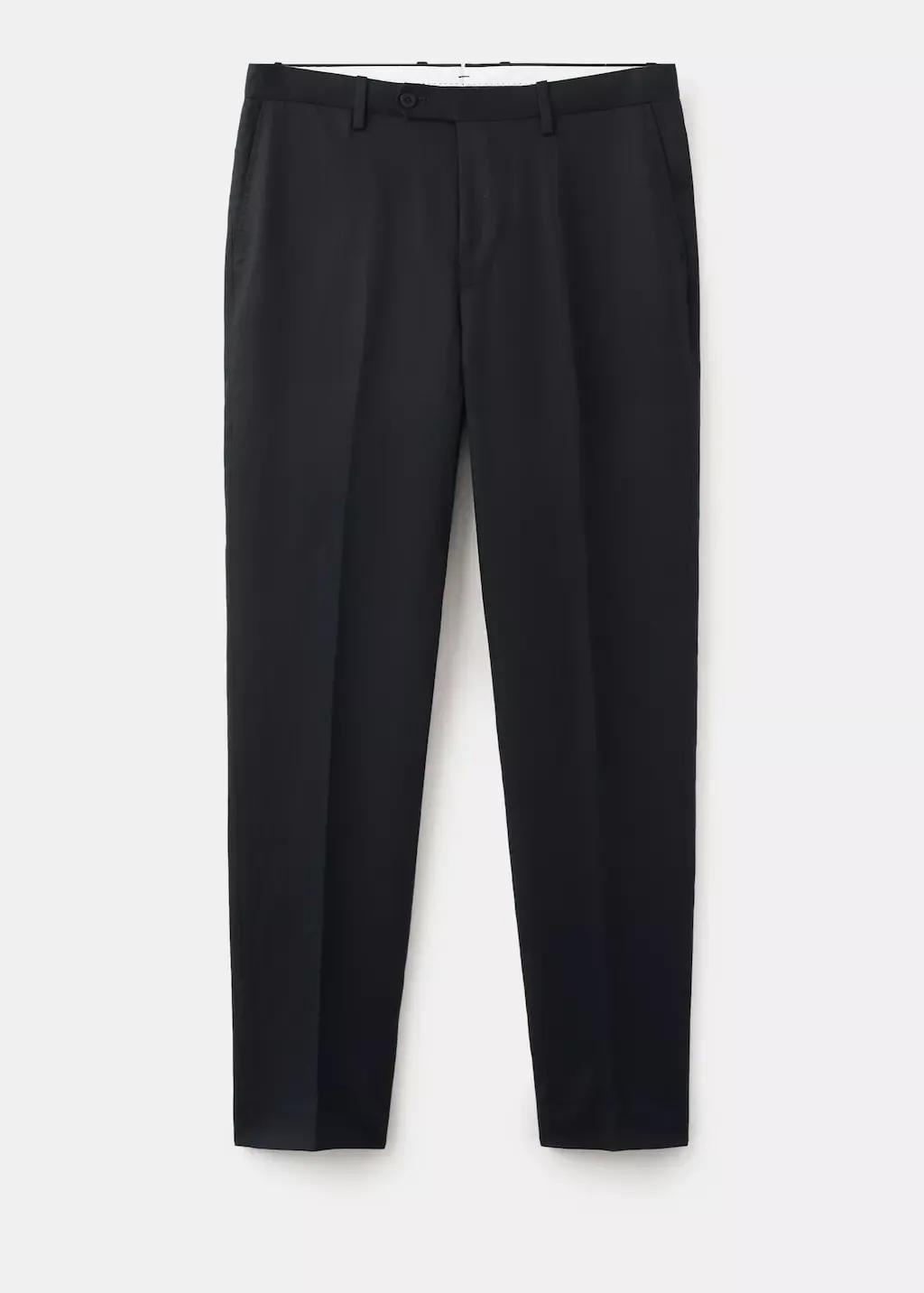 Navy Amalfi Slim Fit Suit Trousers, Navy, large image number 9