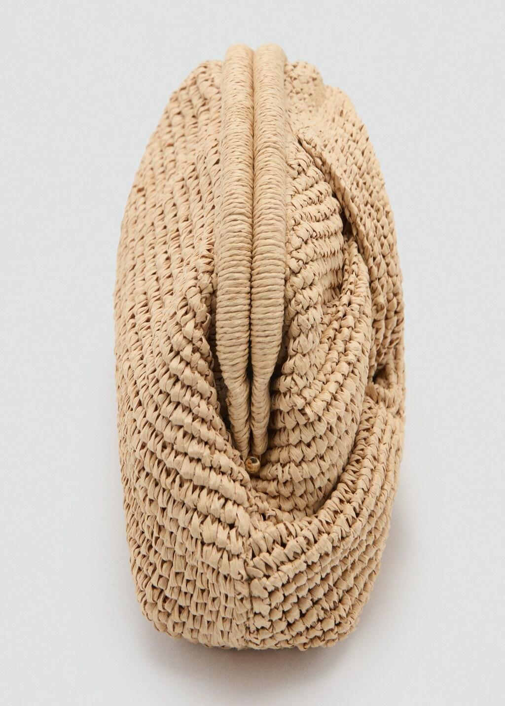 Beige Natural Fibre Handbag, 0201_08, large image number 1