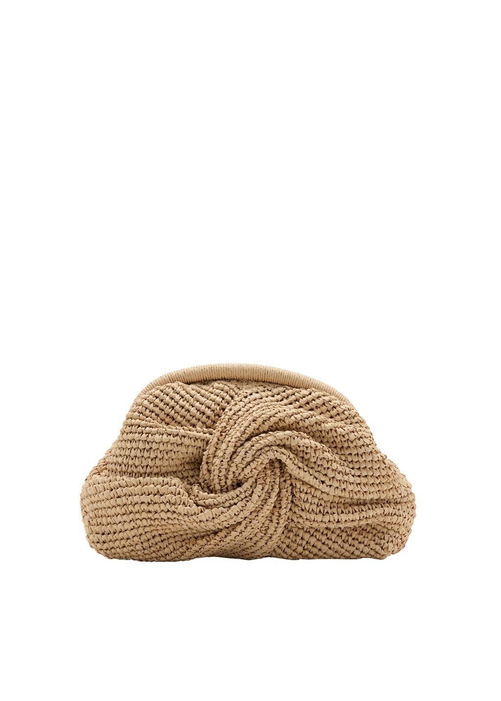Beige Natural Fibre Handbag, 0201_08, large image number 2