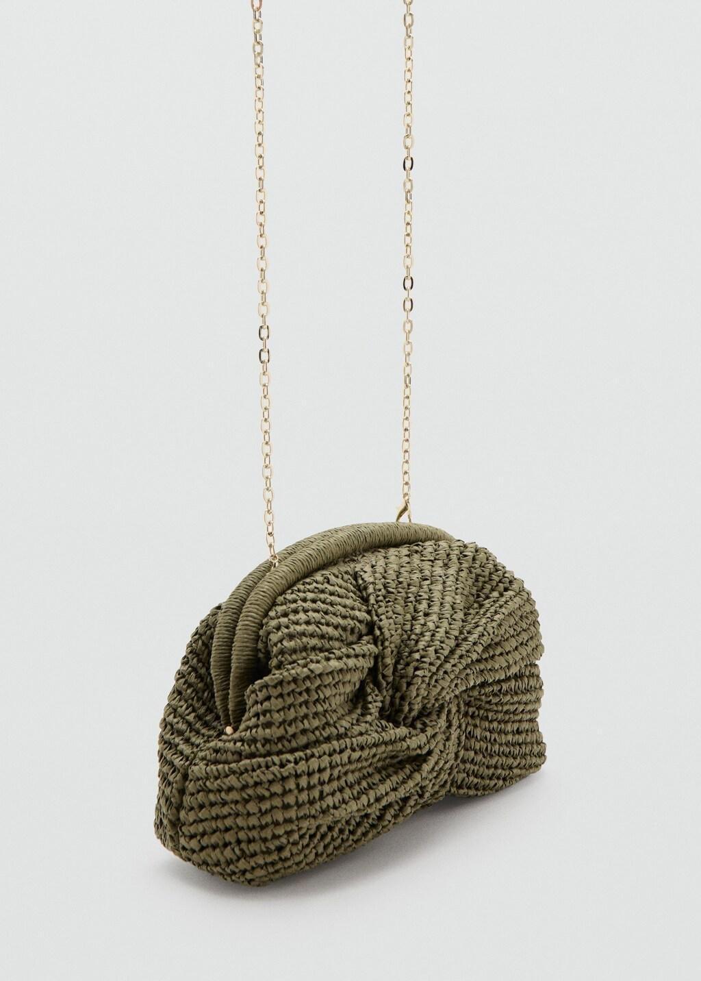 Khaki Natural Fibre Handbag, 0201_37, large image number 0