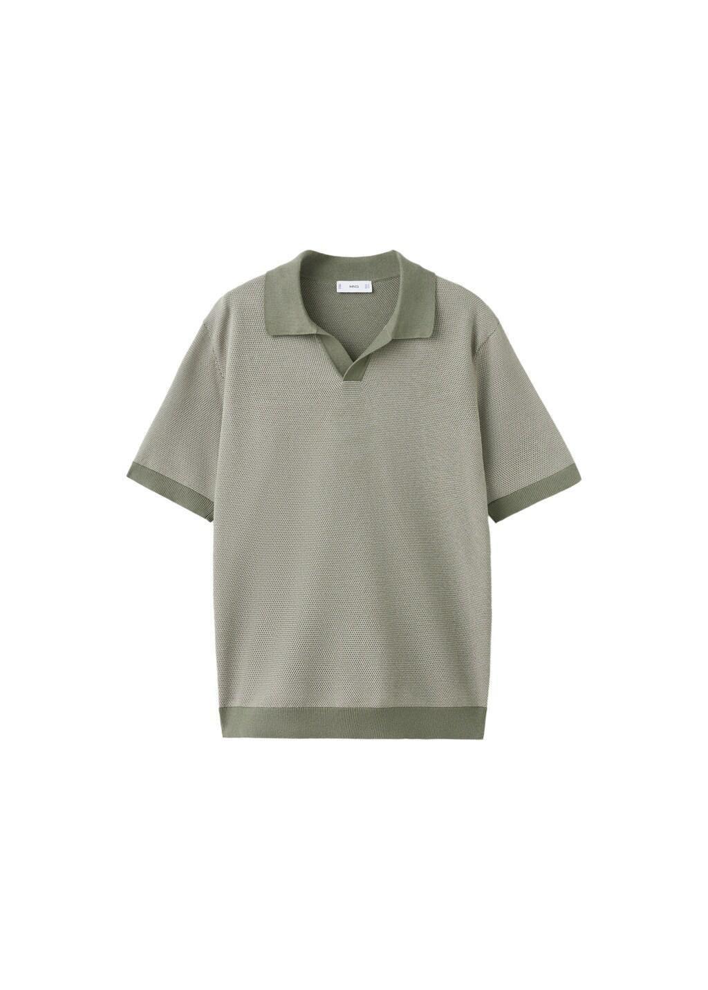 Green 100% Cotton Jersey Polo Shirt, 0201_48, large image number 7