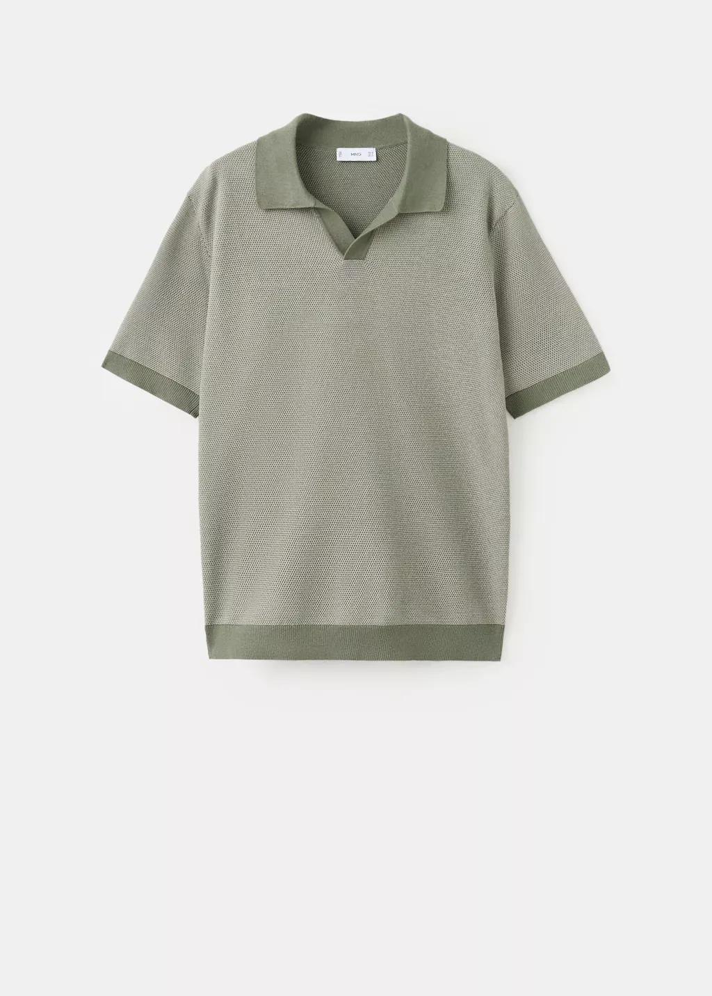 Green 100% Cotton Jersey Polo Shirt, 0201_48, large image number 8