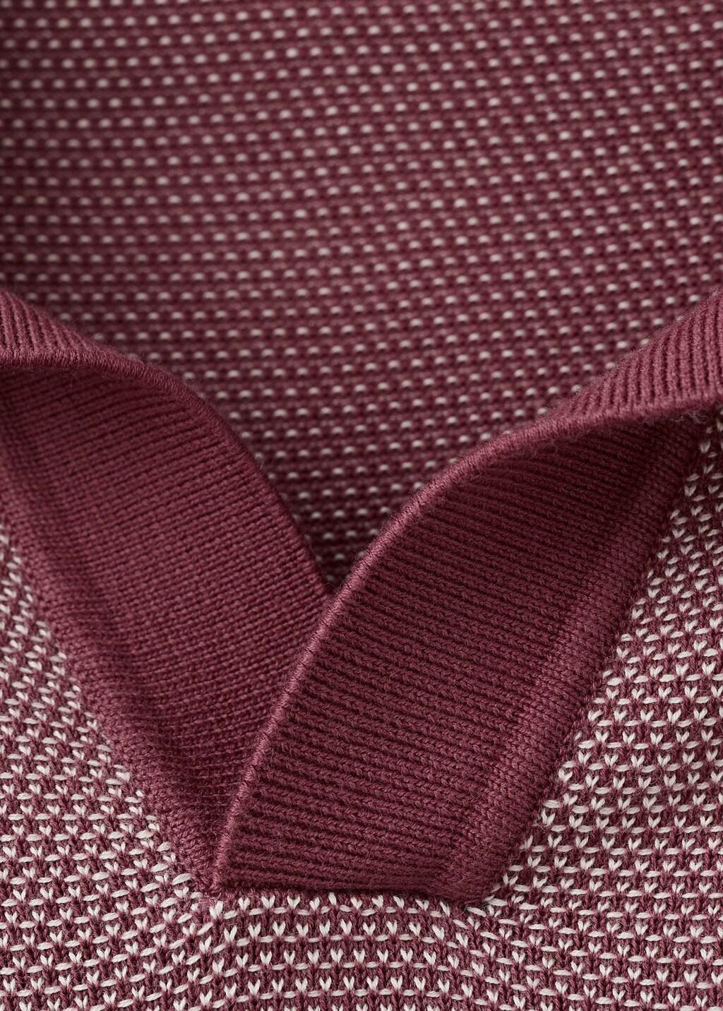 Purple Cotton Jersey Polo Shirt, 0201_66, large image number 1