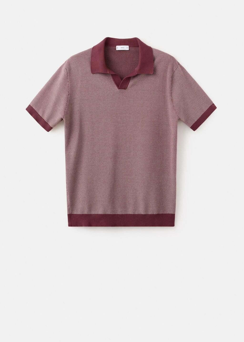 Purple Cotton Jersey Polo Shirt, 0201_66, large image number 7