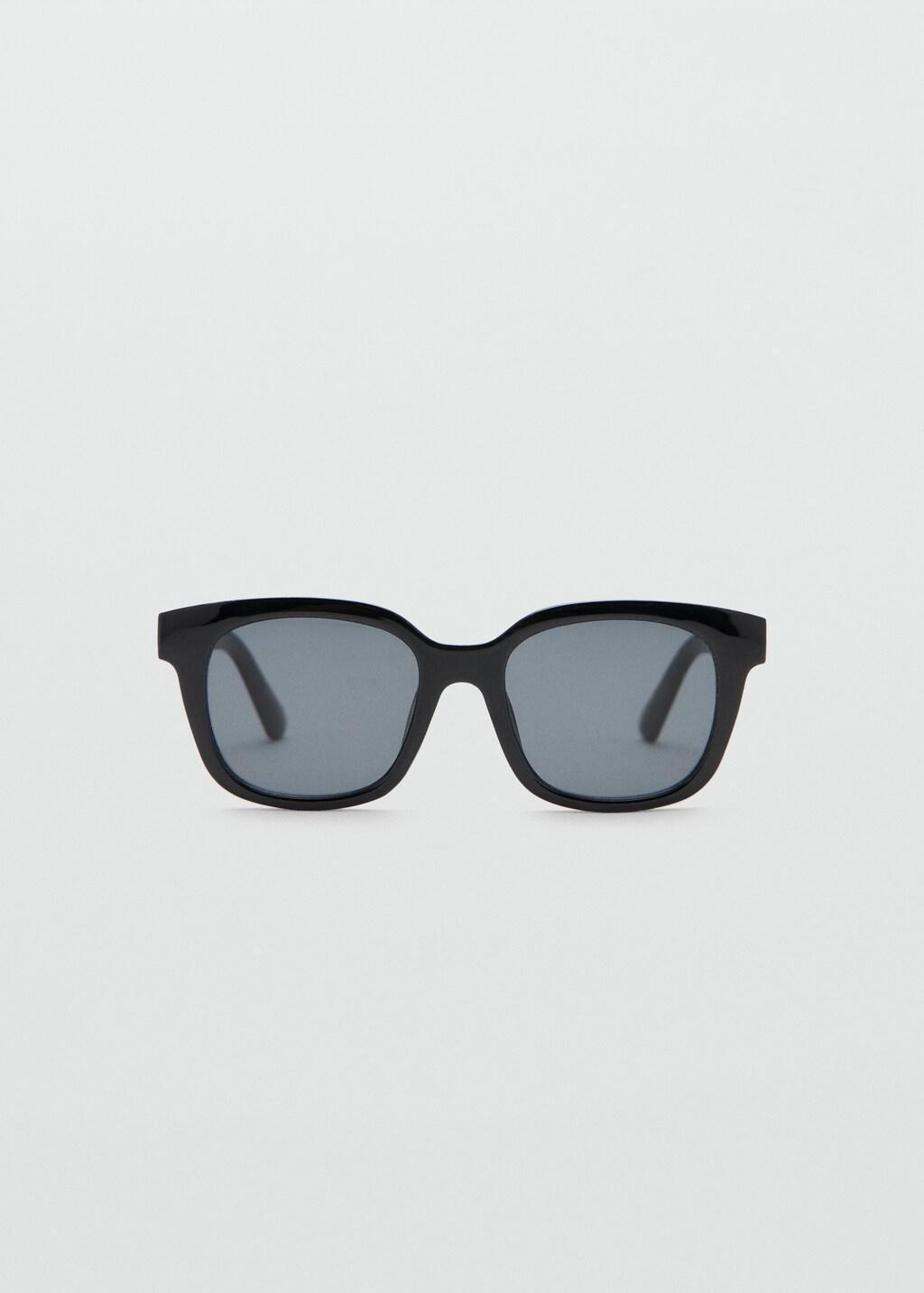 Black Squared Frame Sunglasses, Black, large image number 3