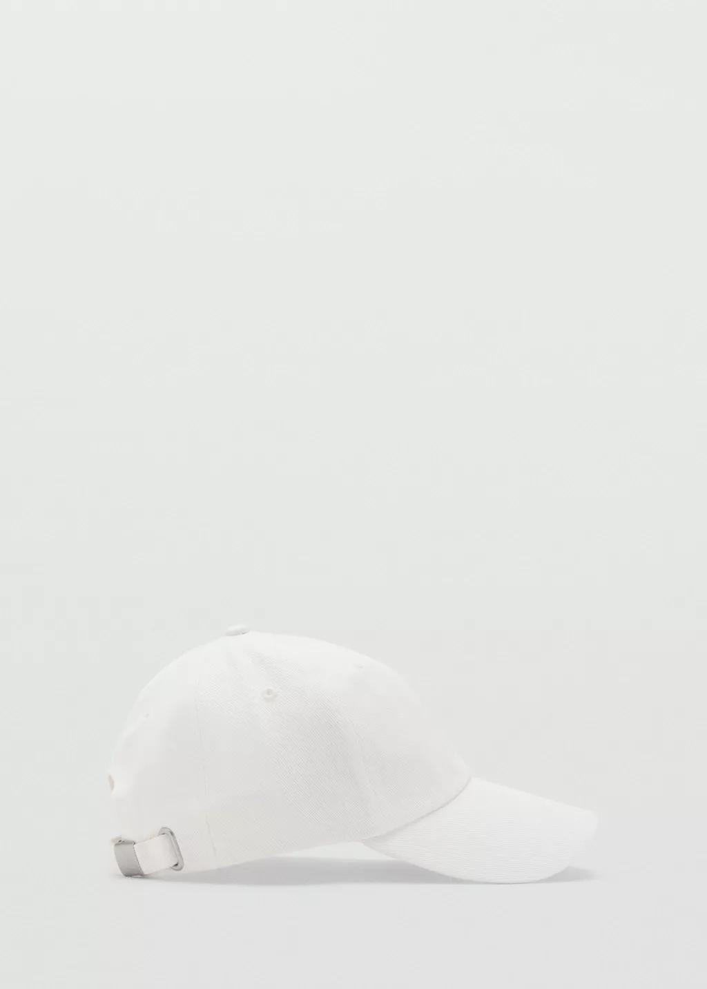 Beige Denim Cap, Light Beige, large image number 3