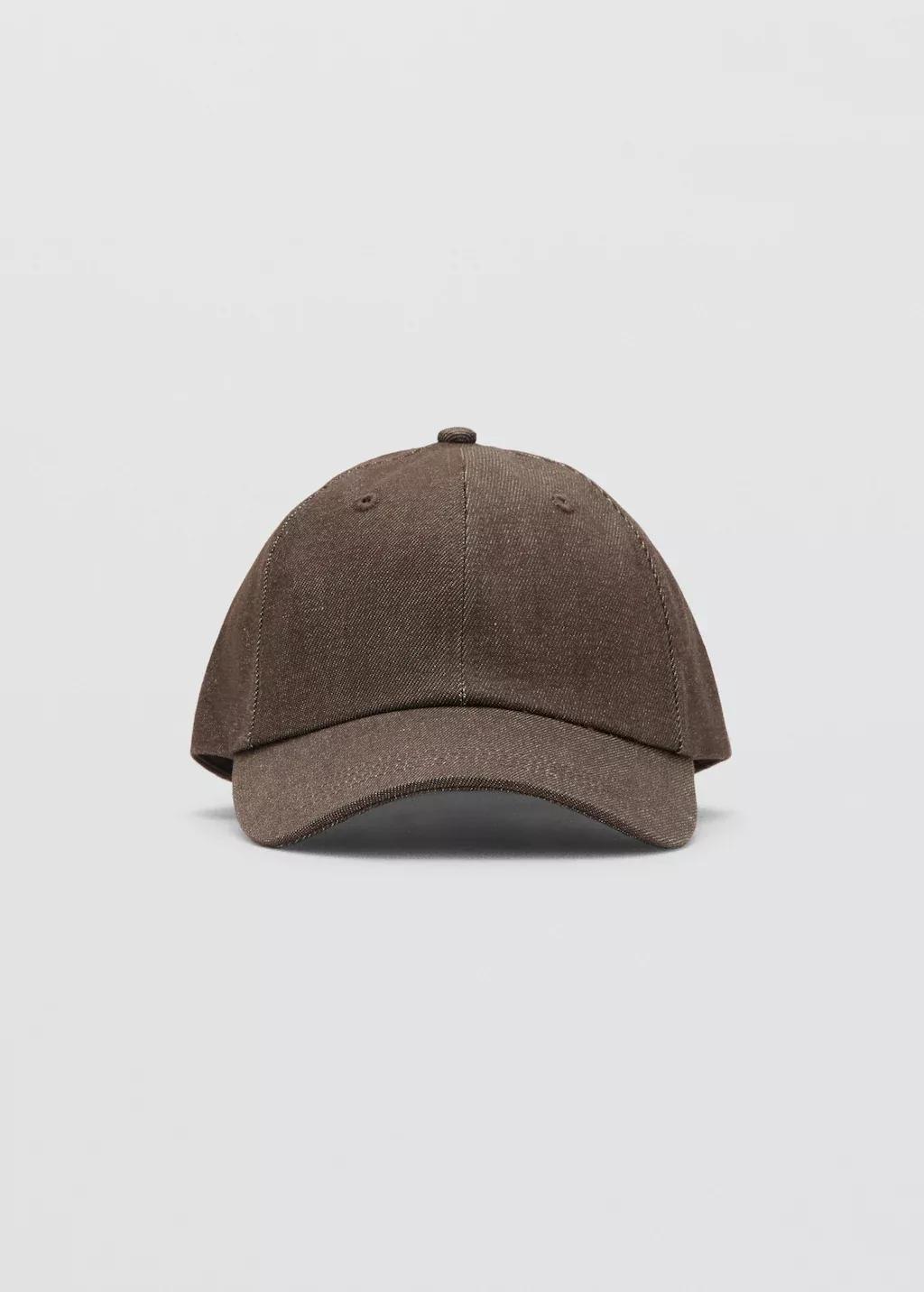 DARK BROWN Denim cap, Dark Brown, medium