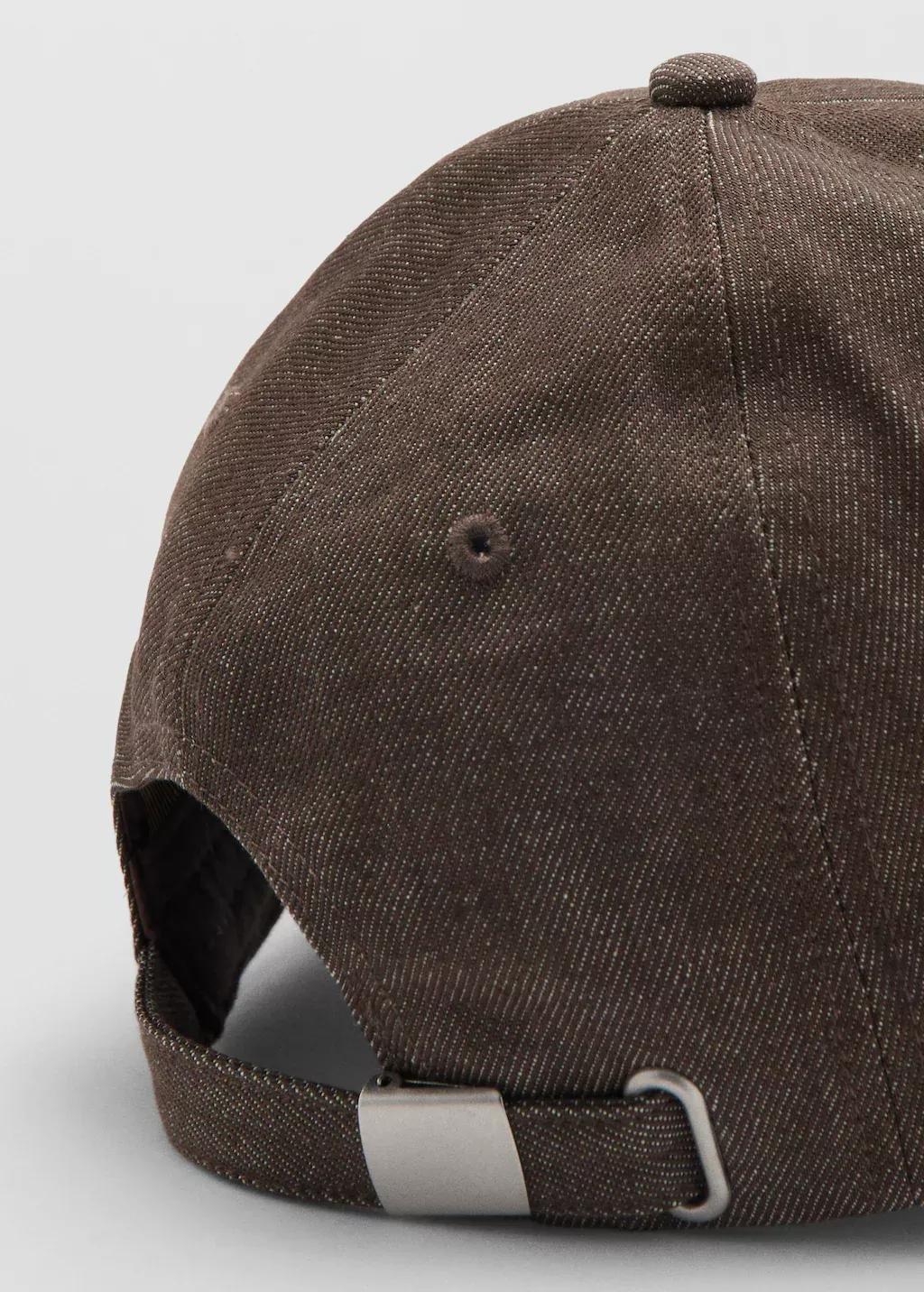 DARK BROWN Denim cap, Dark Brown, medium