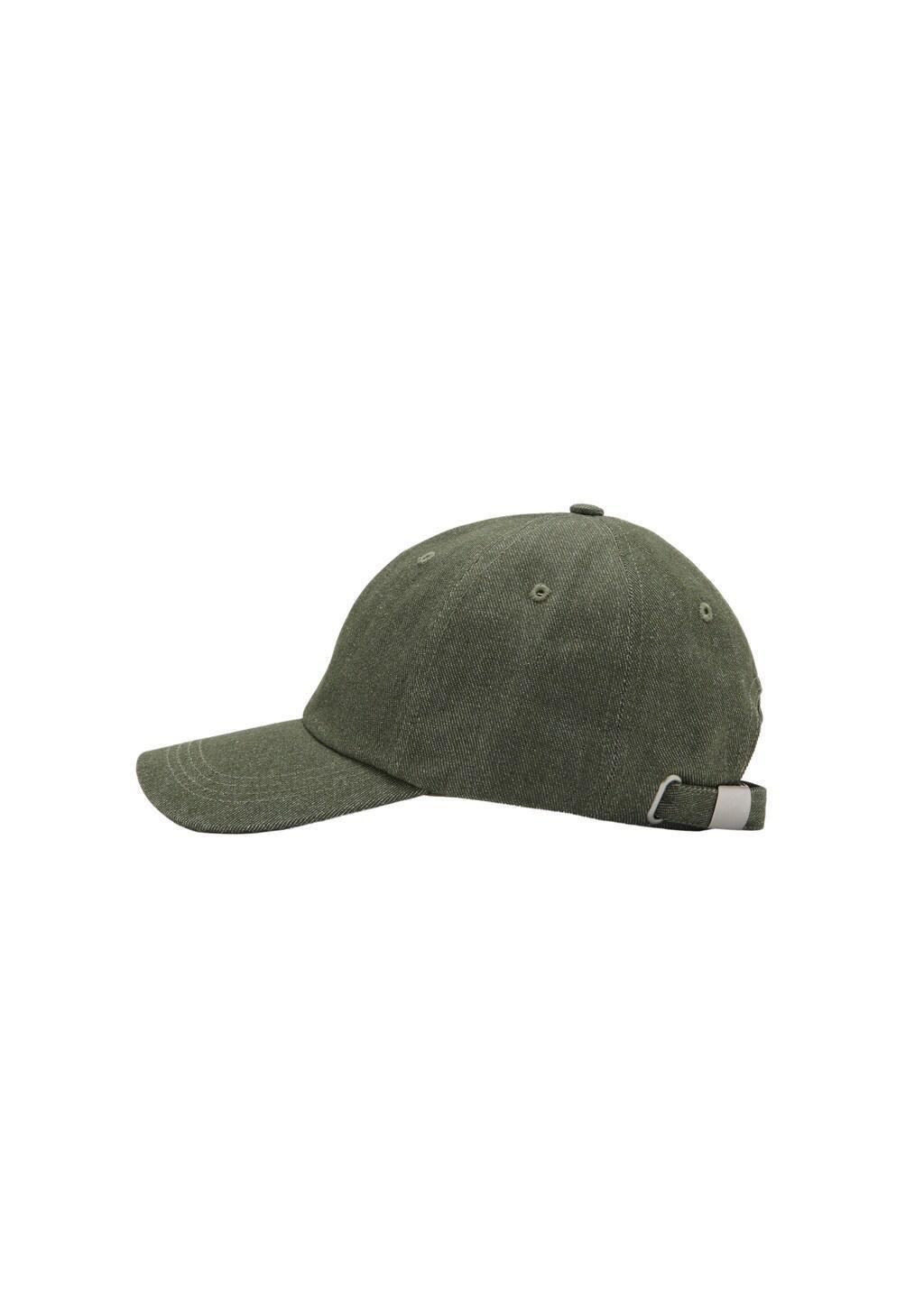 BEIGE - KHAKI Denim cap, Beige - Khaki, medium