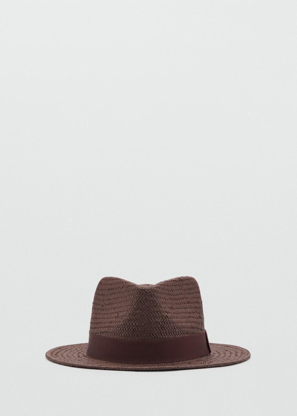 Brown Natural Fiber Bow Hat, 0201_32, large image number 1